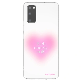 Picasee silikónový prehľadný obal pre Samsung Galaxy S20 G980F - Rich Energy