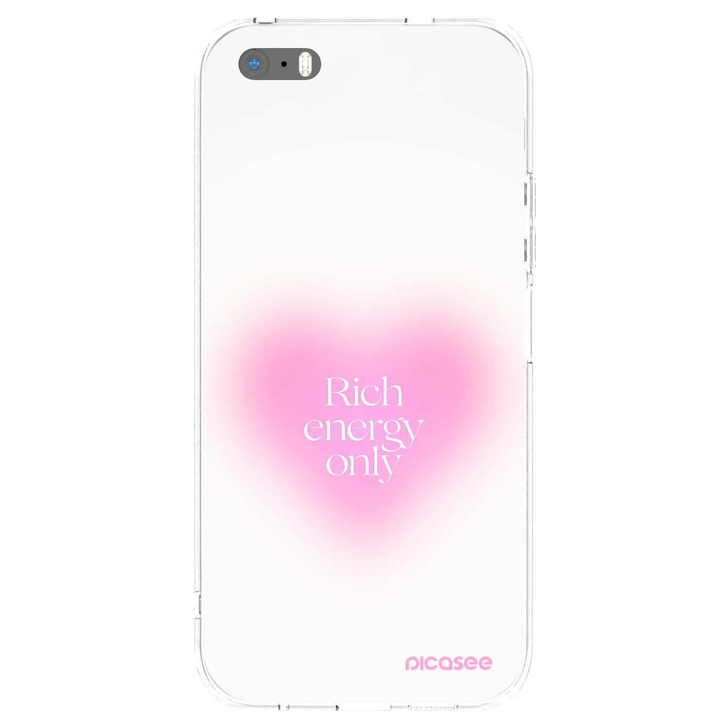 Picasee silikónový prehľadný obal pre Apple iPhone 5/5S/SE - Rich Energy