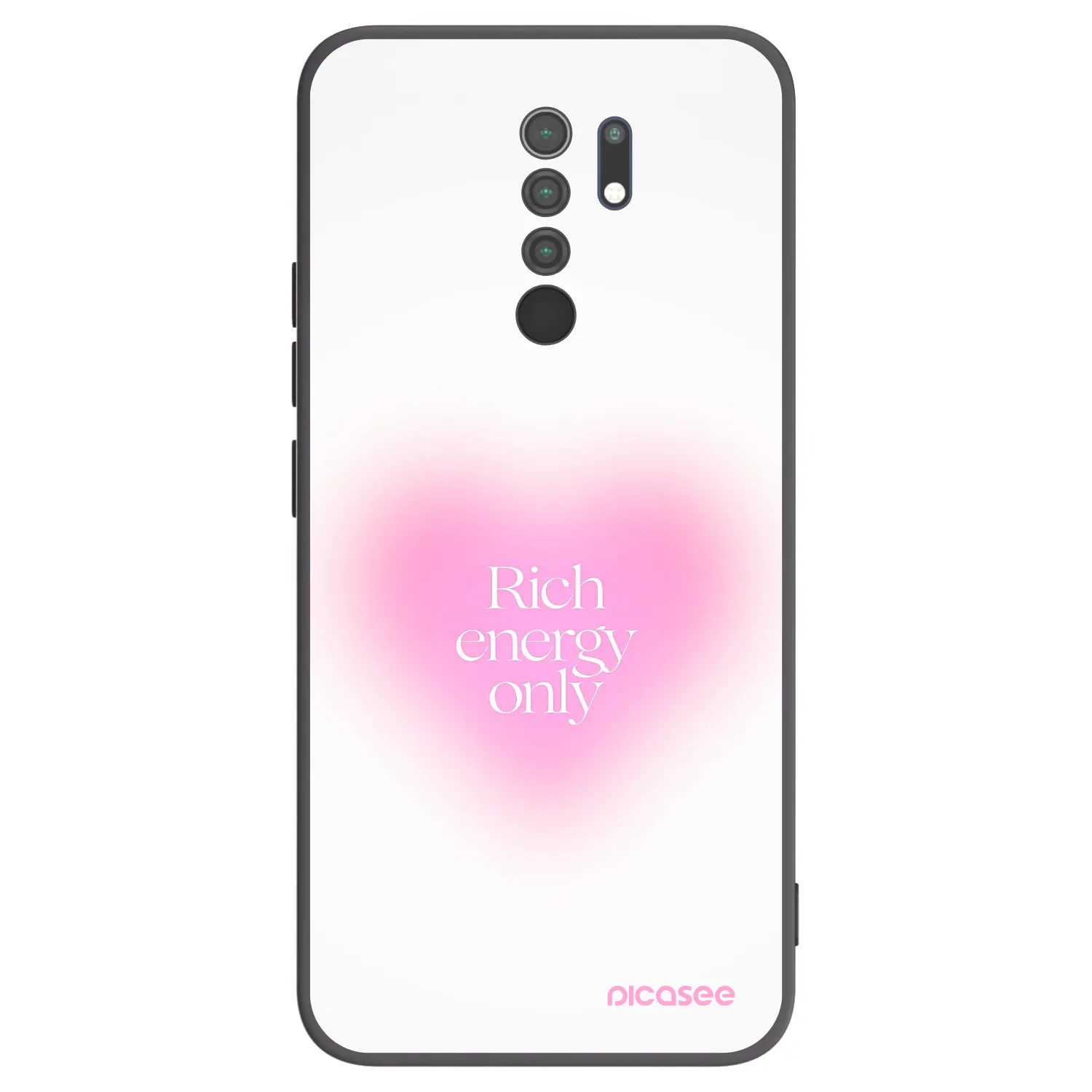 Picasee silikónový čierny obal pre Xiaomi Redmi 9 - Rich Energy