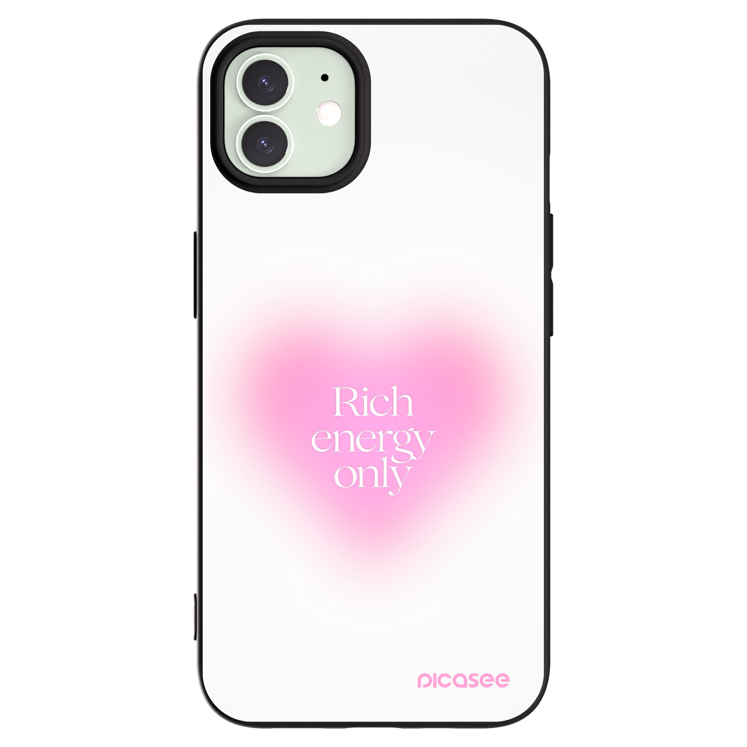 Silikónový čierny obal pre Apple iPhone 12 Pro - Rich Energy