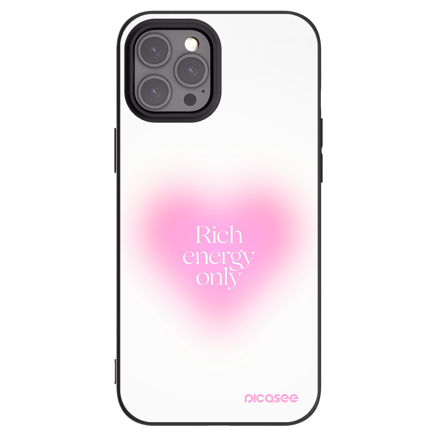 Picasee silikónový čierny obal pre Apple iPhone 12 Pro Max - Rich Energy