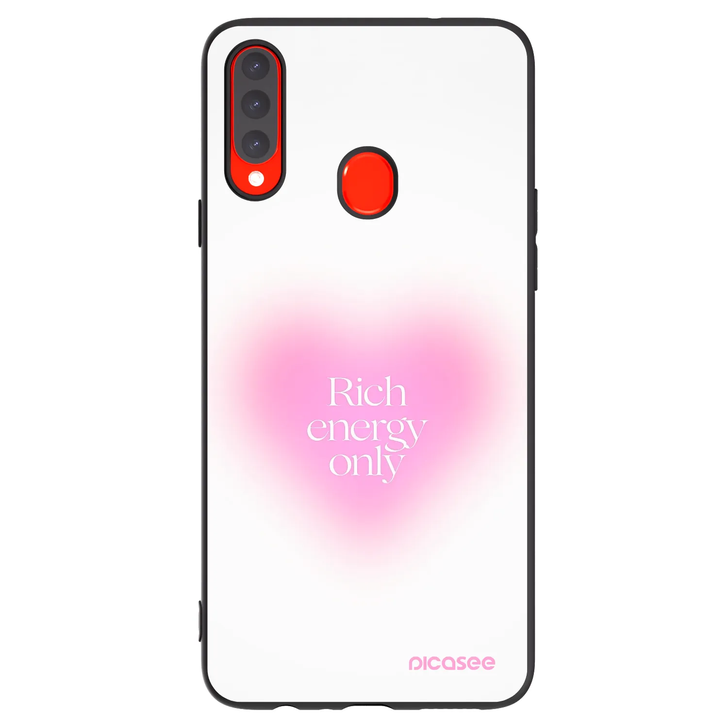 Picasee silikónový čierny obal pre Samsung Galaxy A20s - Rich Energy