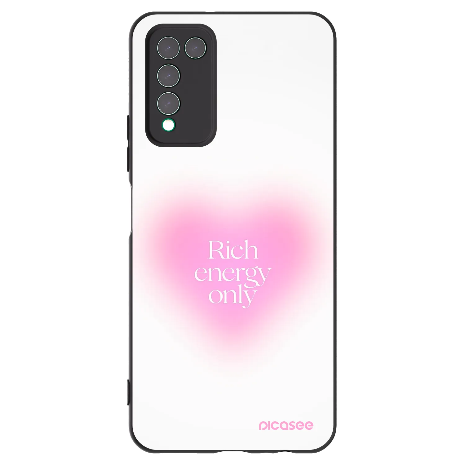 Picasee silikónový čierny obal pre Honor 10X Lite - Rich Energy