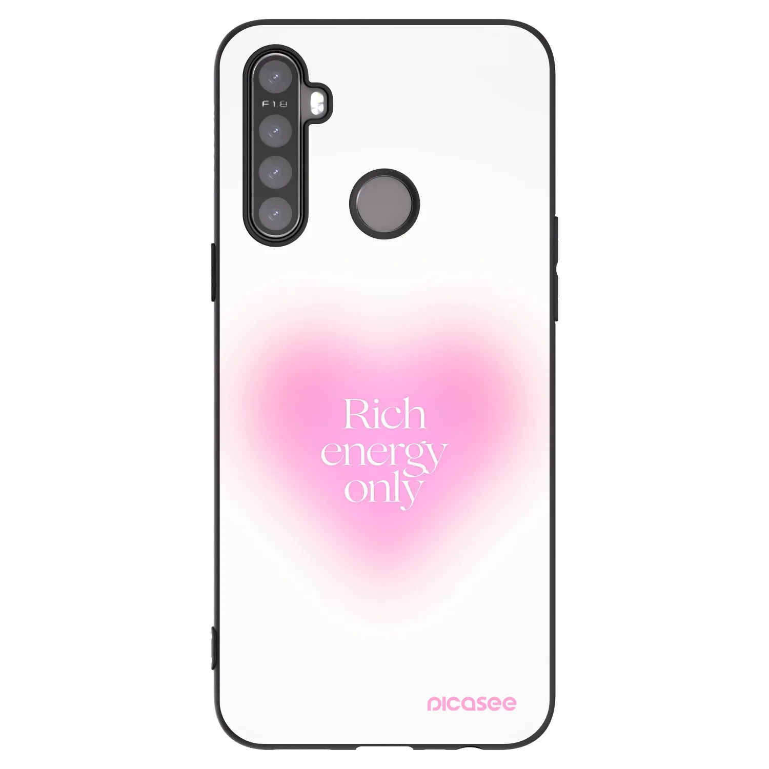 Picasee silikónový čierny obal pre Realme 6i - Rich Energy