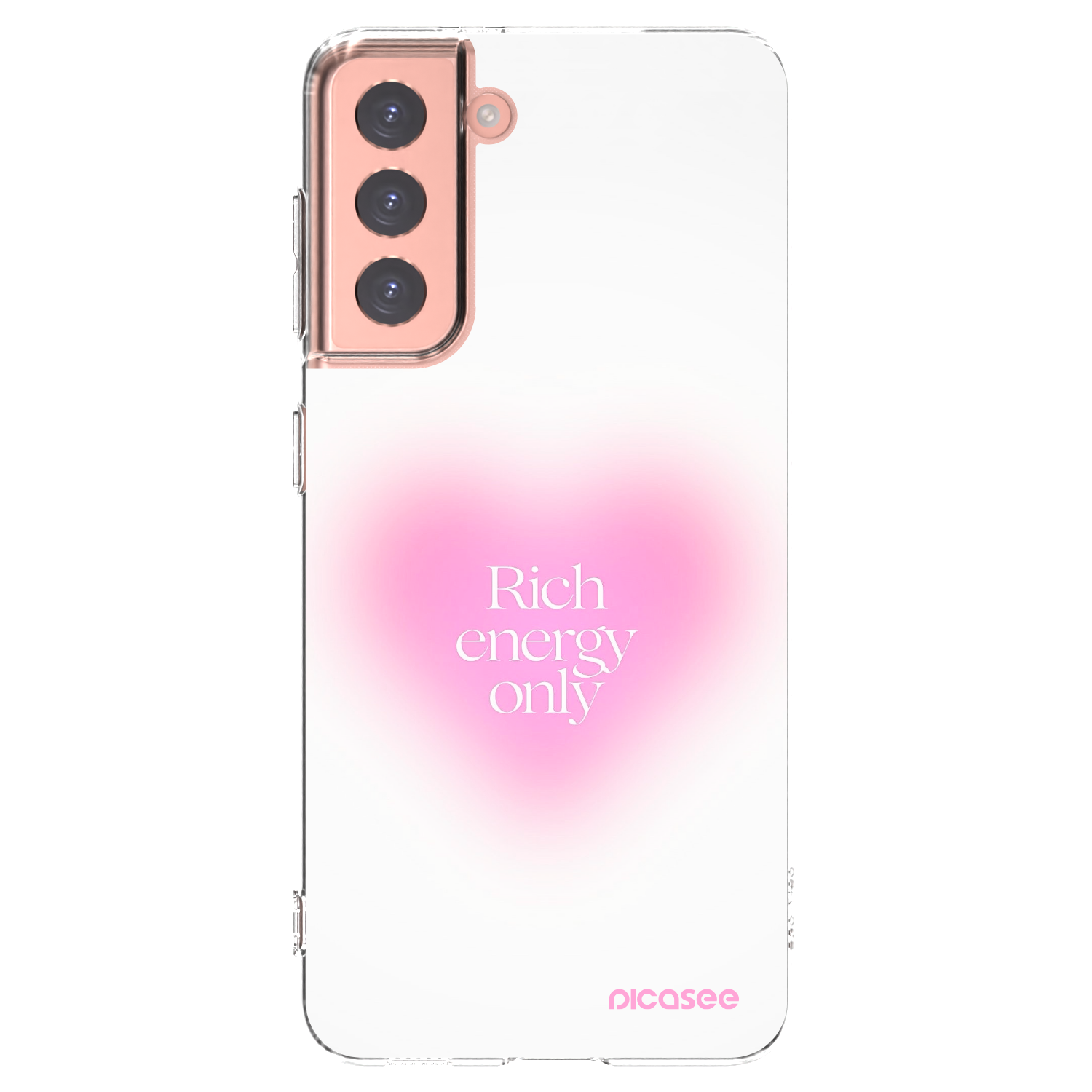 Silikónový prehľadný obal pre Samsung Galaxy S21 5G G991B - Rich Energy