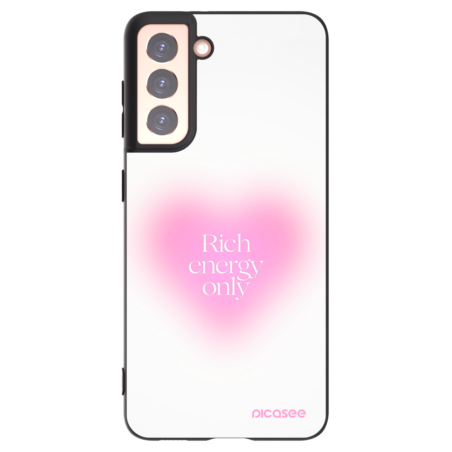 Silikónový čierny obal pre Samsung Galaxy S21 5G G991B - Rich Energy