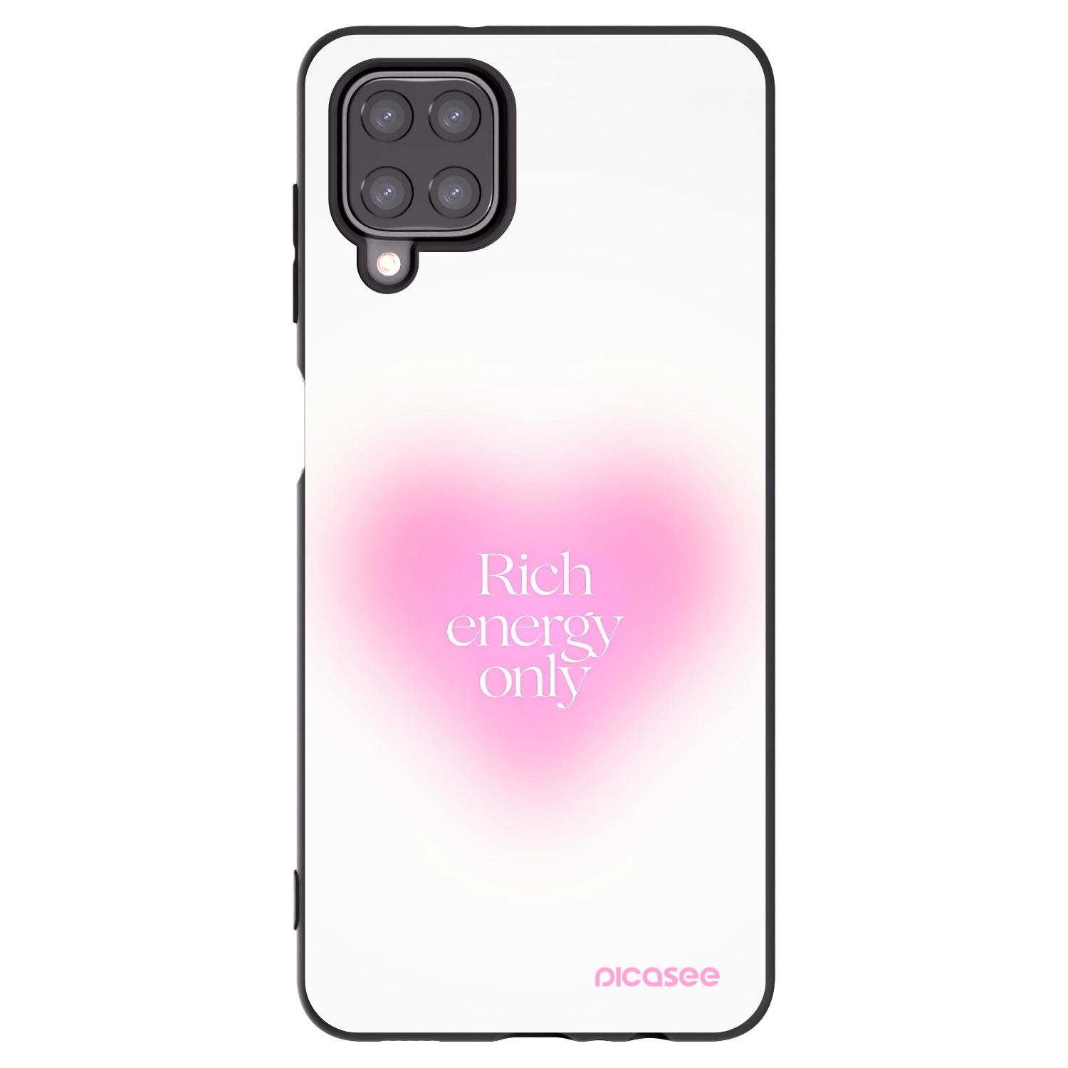 Picasee silikónový čierny obal pre Samsung Galaxy A12 A125F - Rich Energy