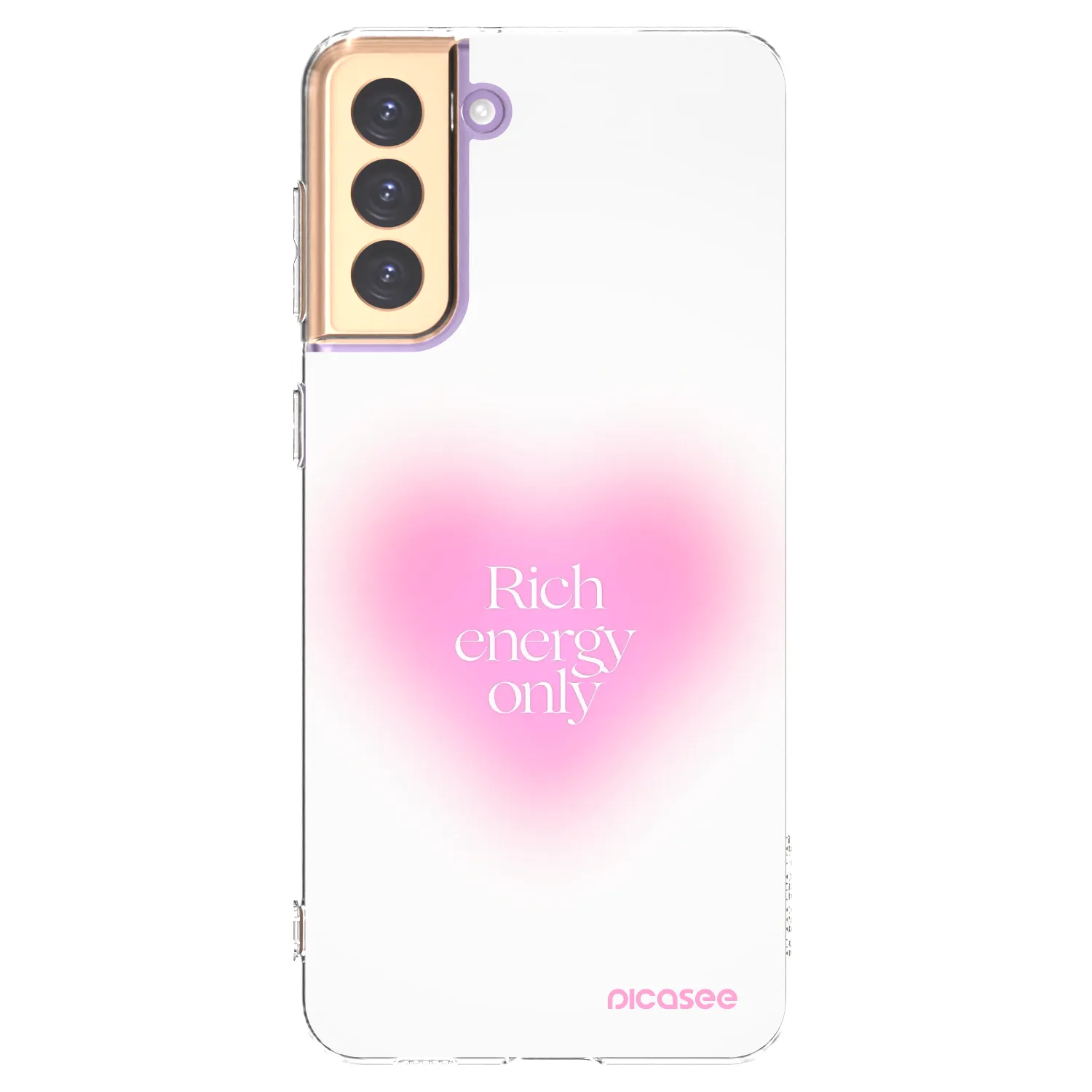 Picasee silikónový prehľadný obal pre Samsung Galaxy S21+ 5G G996F - Rich Energy