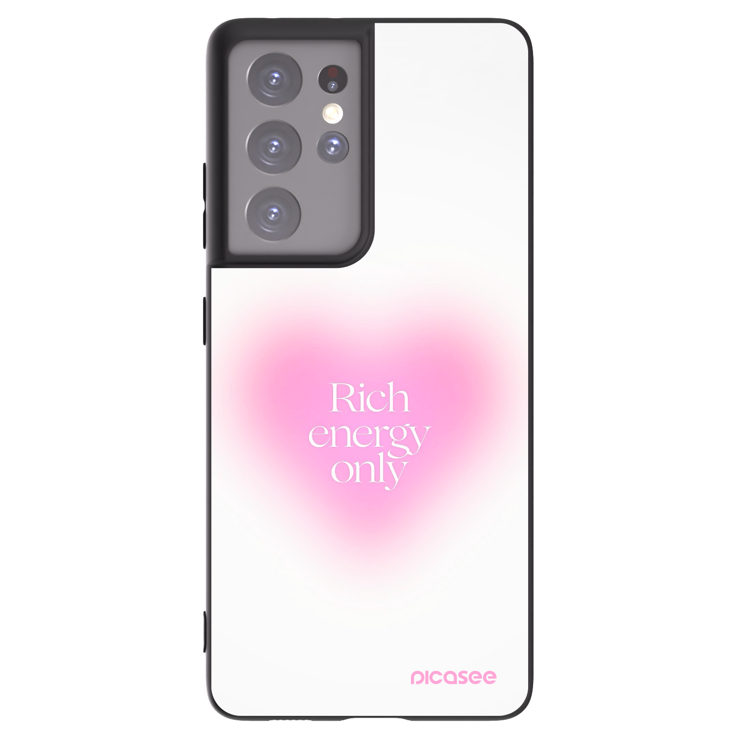 Picasee silikónový čierny obal pre Samsung Galaxy S21 Ultra 5G G998B - Rich Energy
