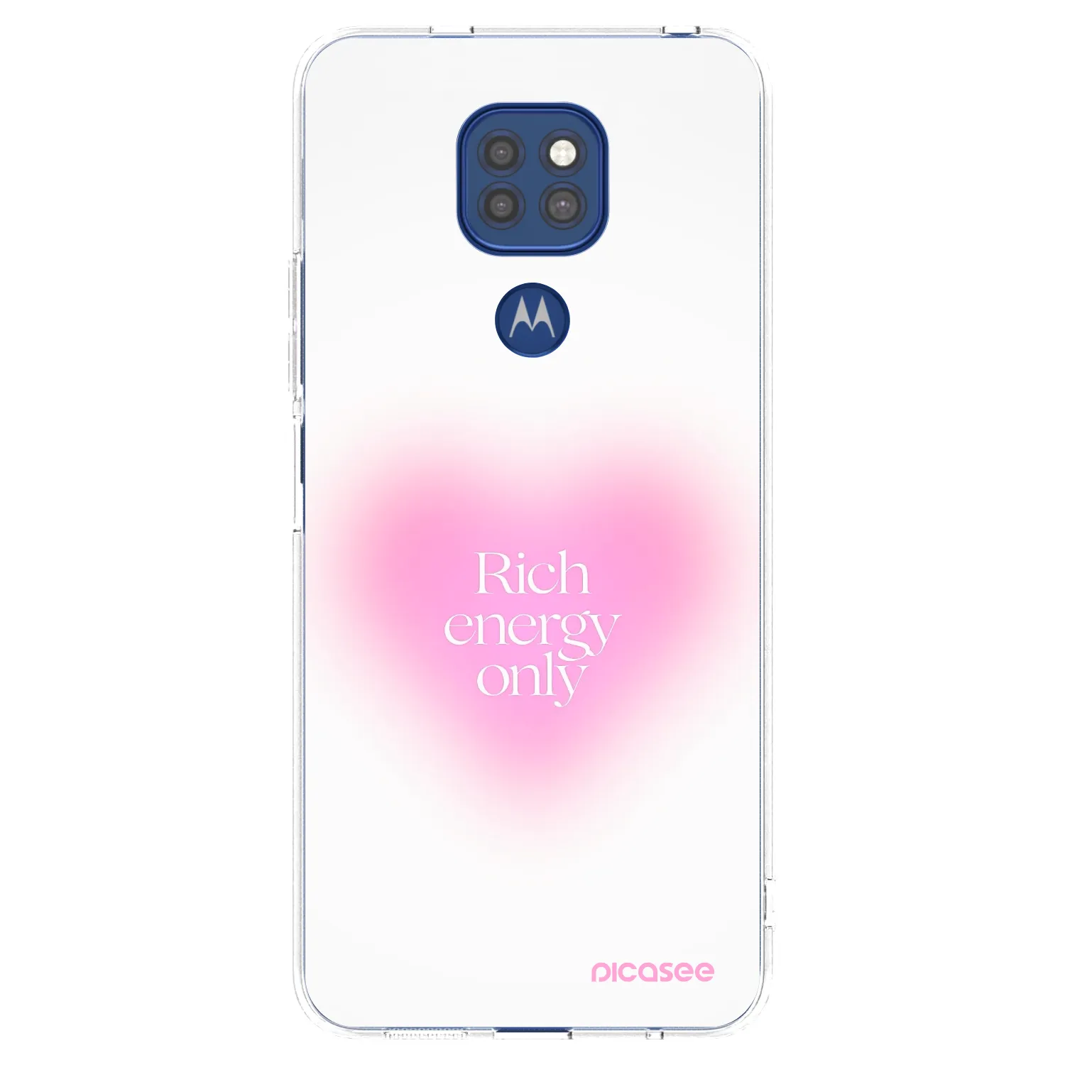 Silikónový prehľadný obal pre Motorola Moto G9 Play - Rich Energy