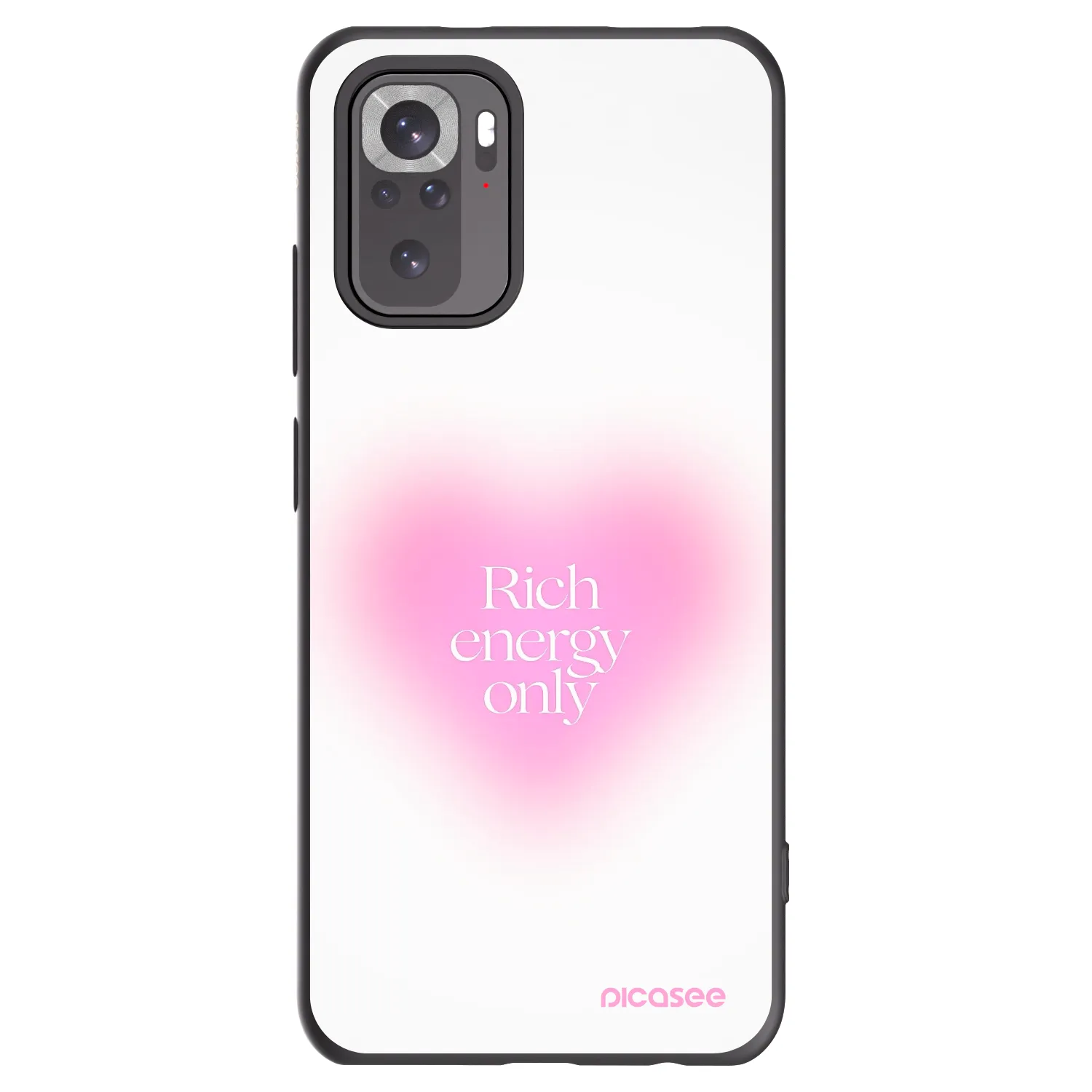 Picasee silikónový čierny obal pre Xiaomi Redmi Note 10 - Rich Energy