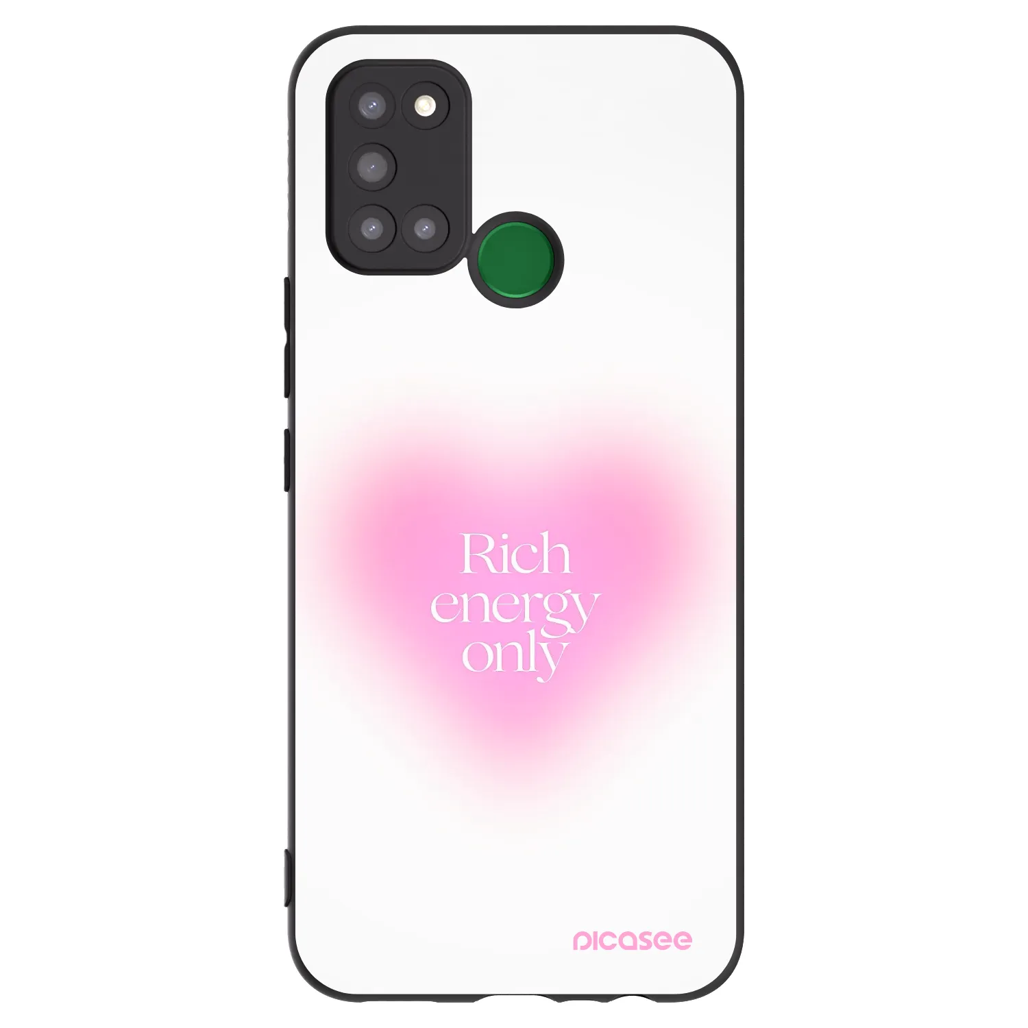 Picasee silikónový čierny obal pre Realme 7i - Rich Energy
