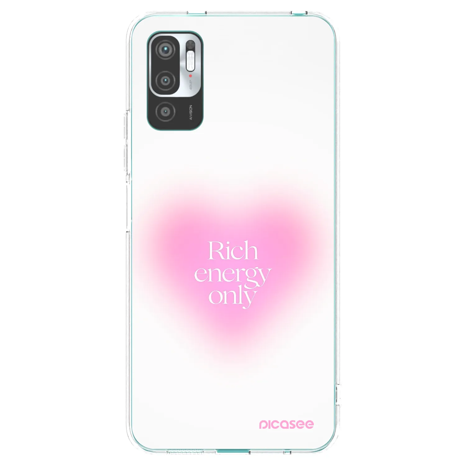 Picasee silikónový prehľadný obal pre Xiaomi Redmi Note 10 5G - Rich Energy