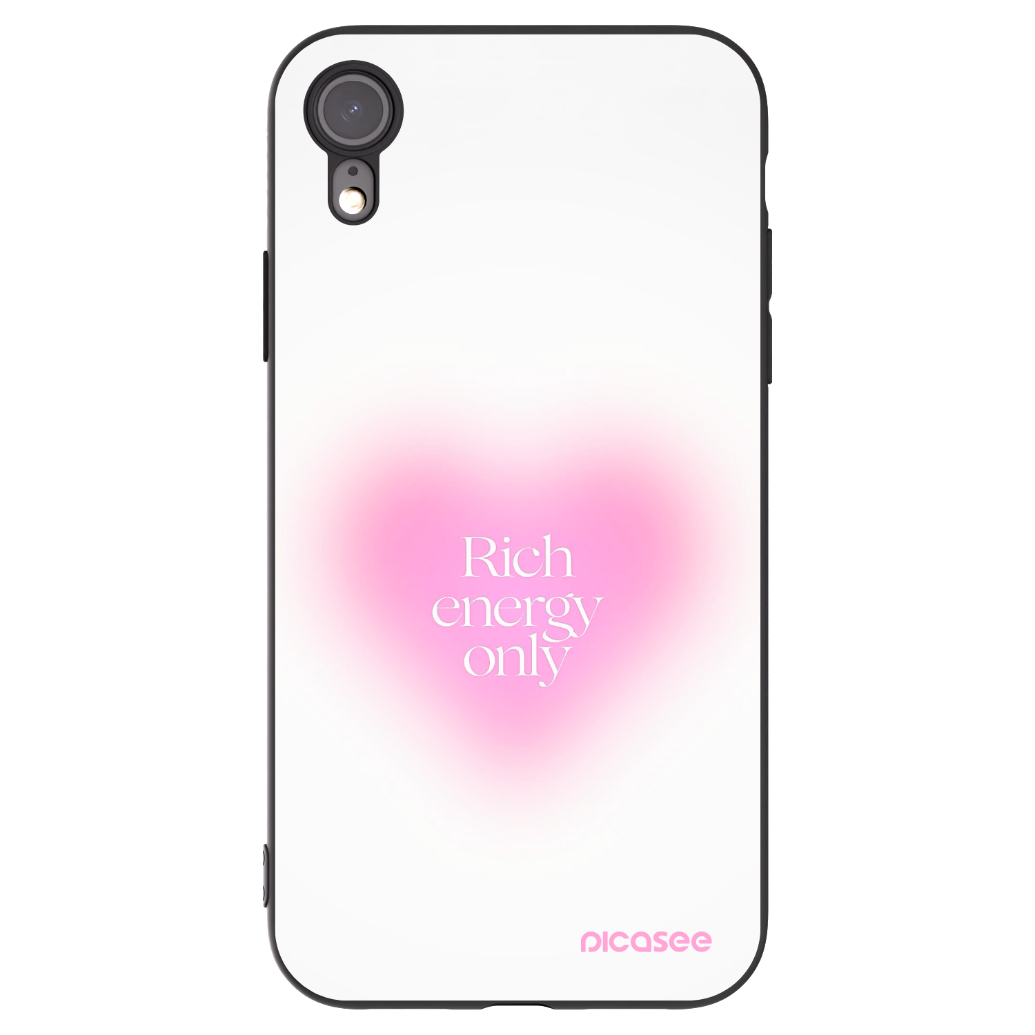 Picasee silikónový čierny obal pre Apple iPhone XR - Rich Energy
