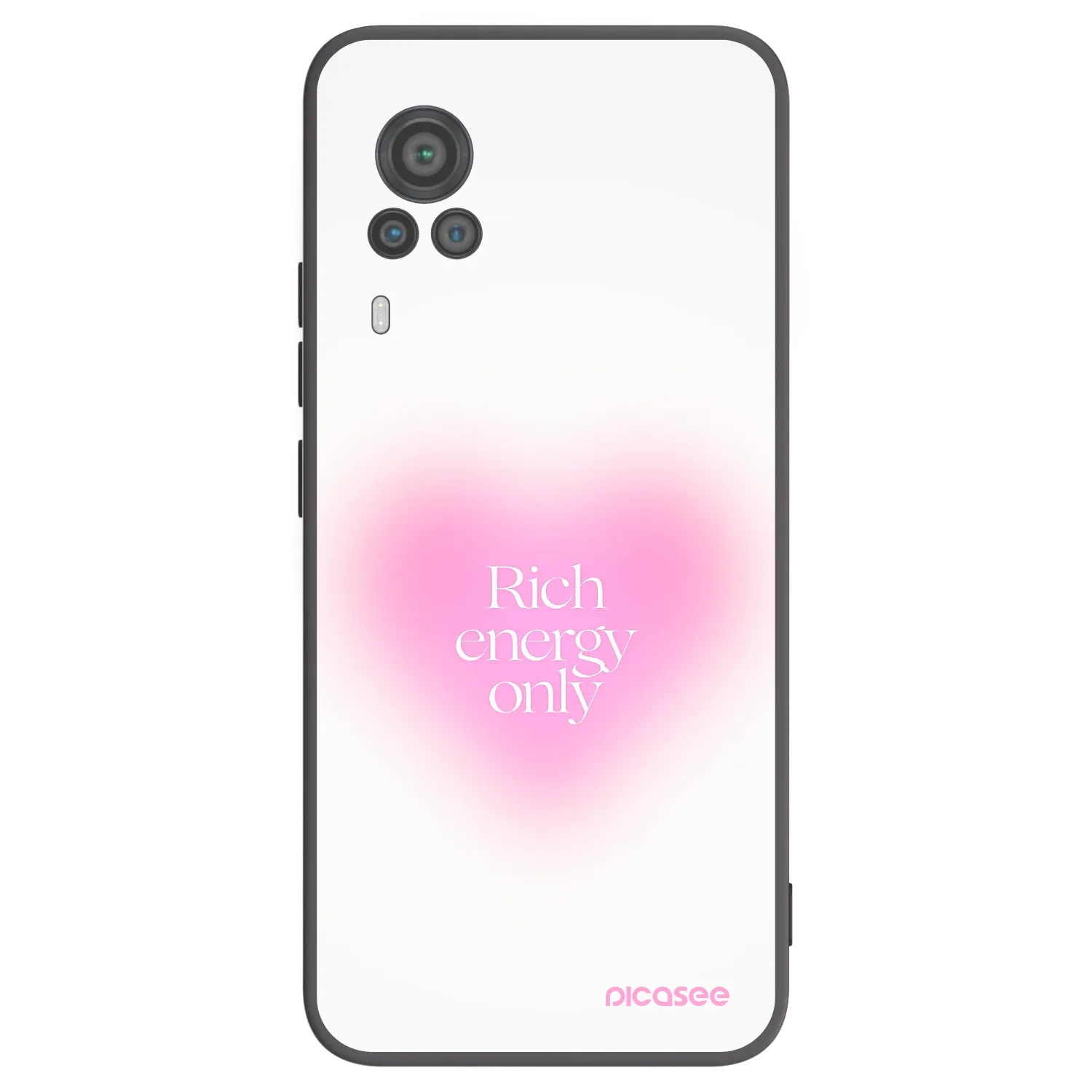 Picasee silikónový čierny obal pre Vivo X60 Pro 5G - Rich Energy