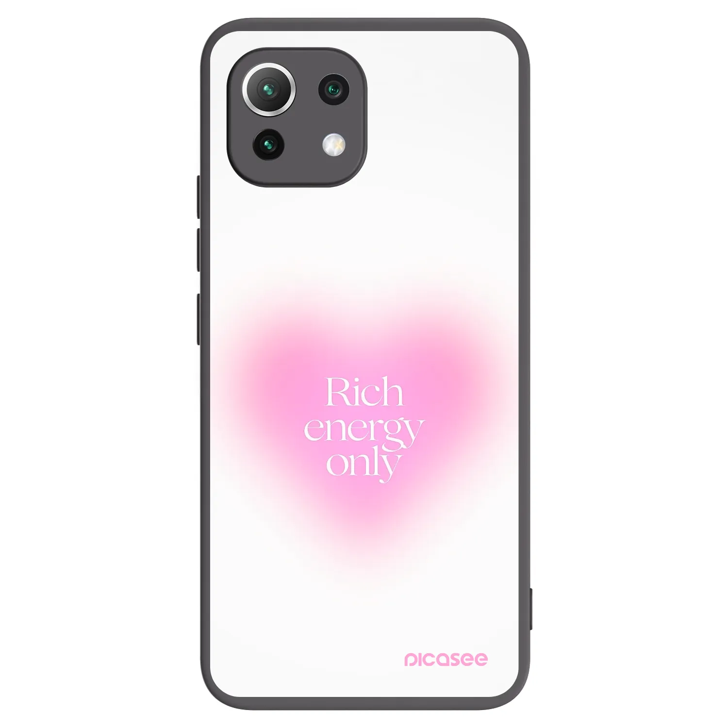 Picasee silikónový čierny obal pre Xiaomi 11 Lite 5G NE - Rich Energy