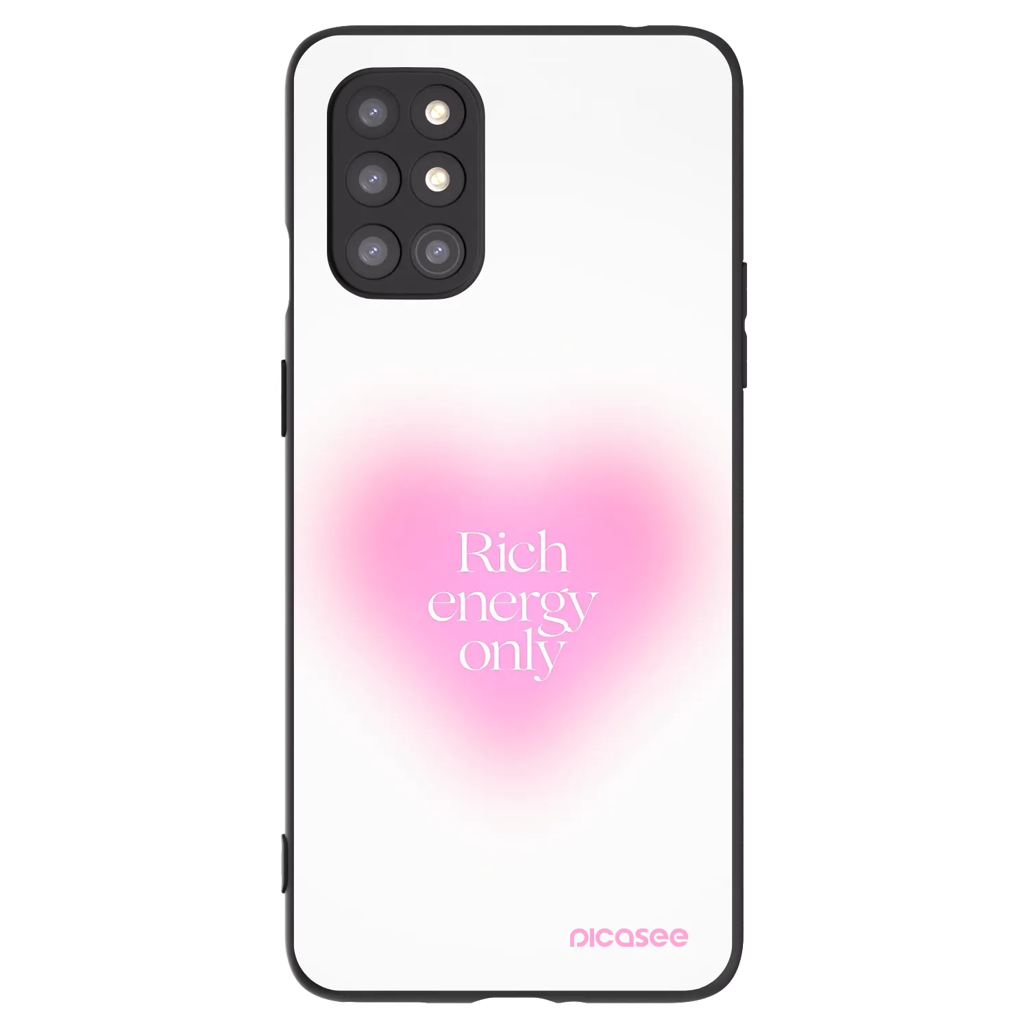 Picasee silikónový čierny obal pre OnePlus 8T - Rich Energy