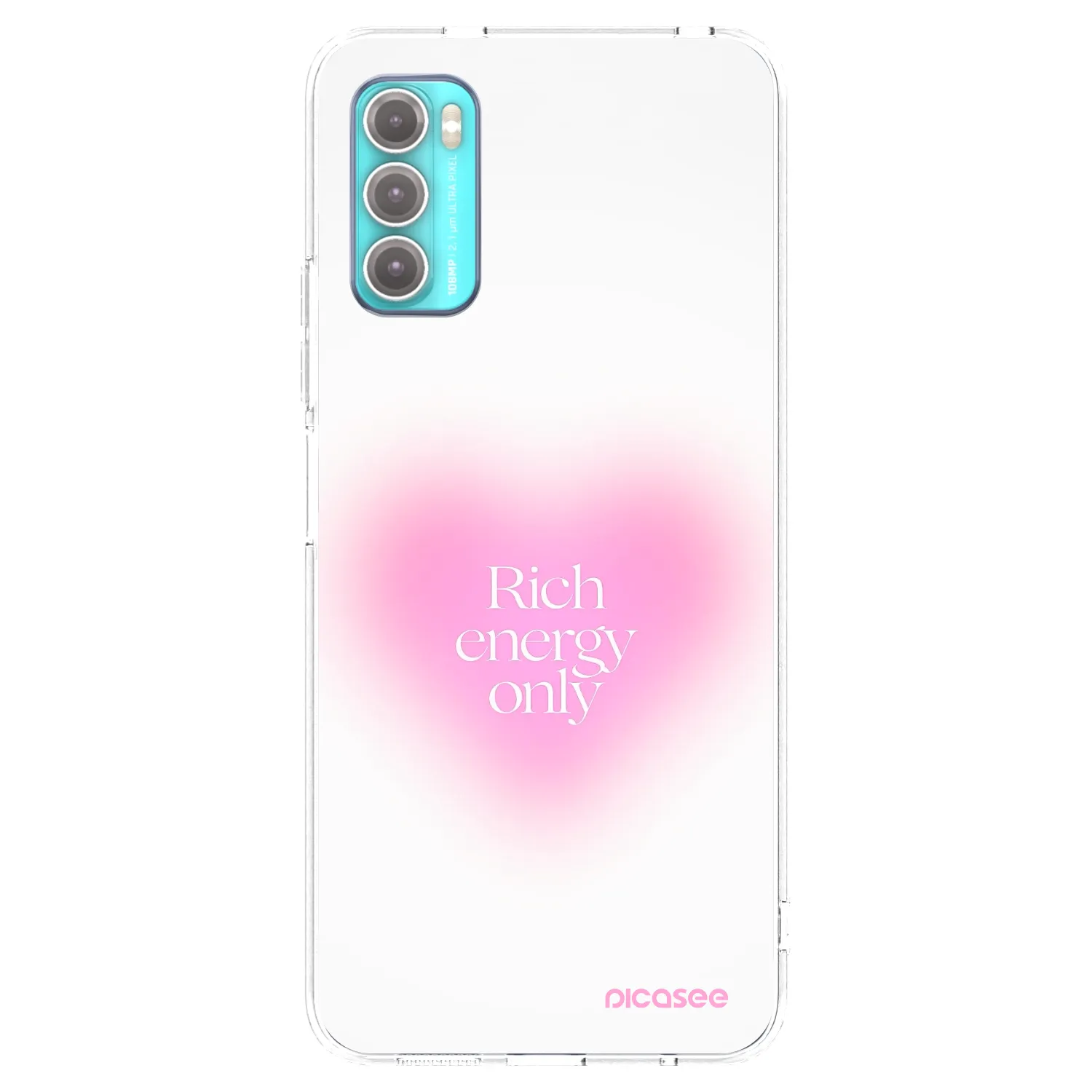 Picasee silikónový prehľadný obal pre Motorola Moto G60 - Rich Energy