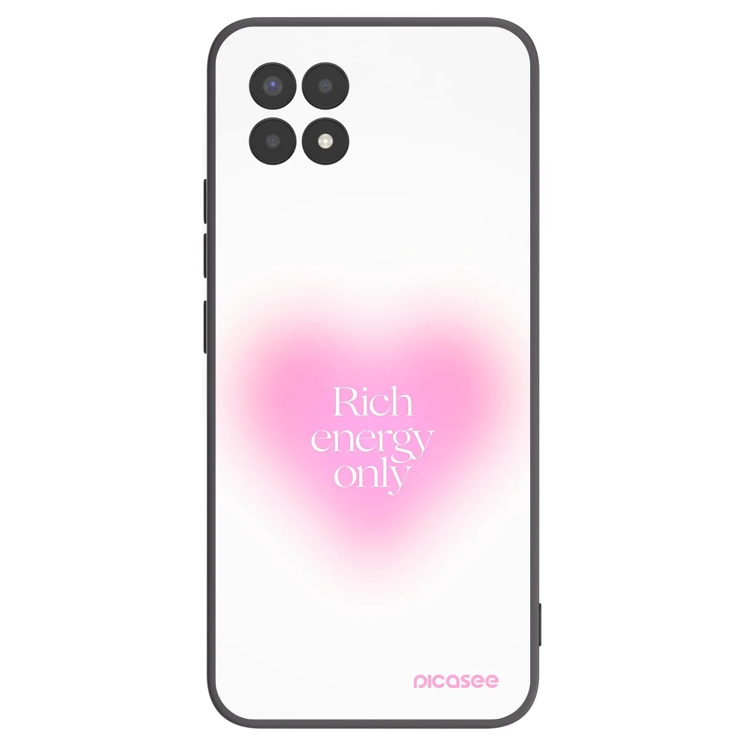 Picasee silikónový čierny obal pre Realme 8i - Rich Energy