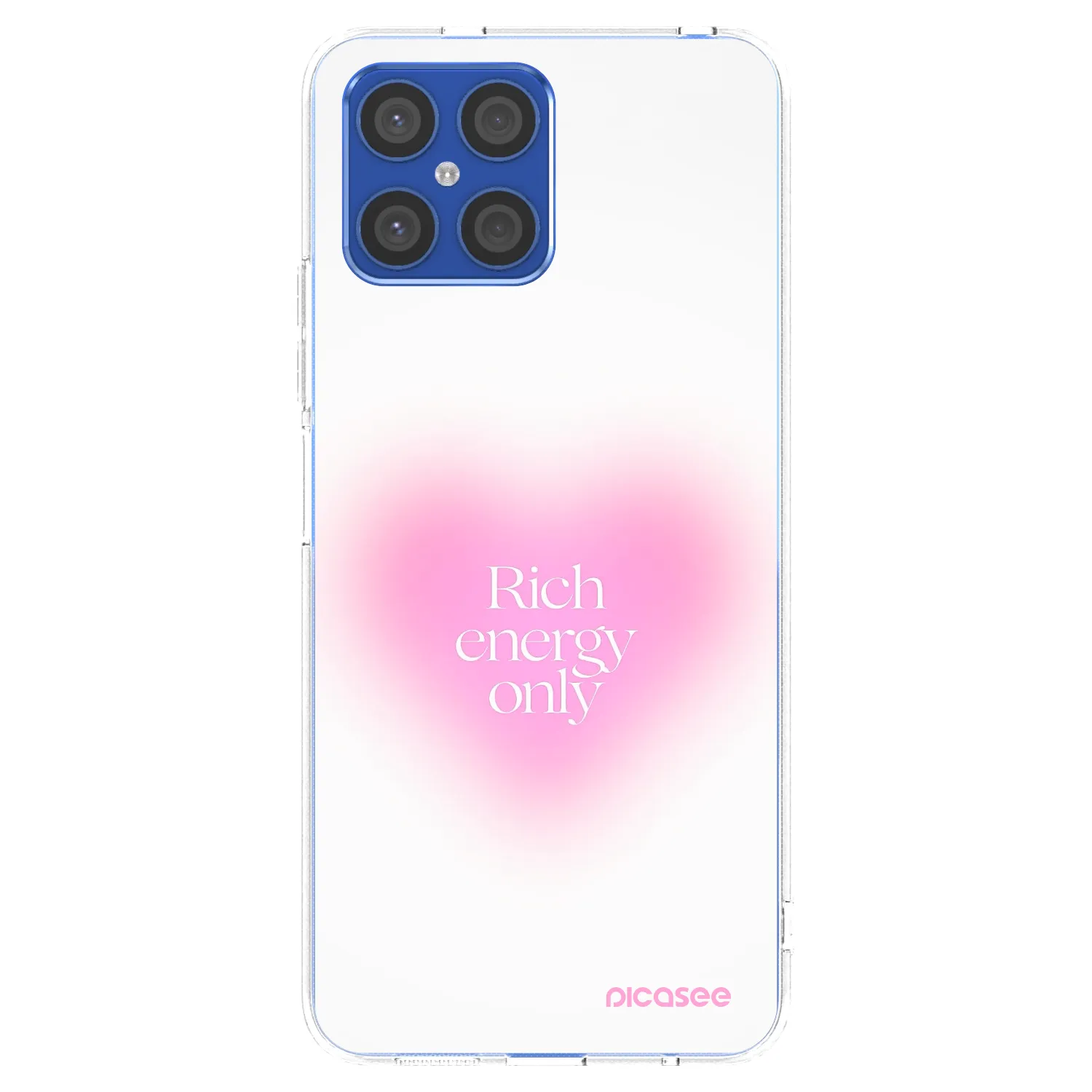 Picasee silikónový prehľadný obal pre Honor X8 4G - Rich Energy