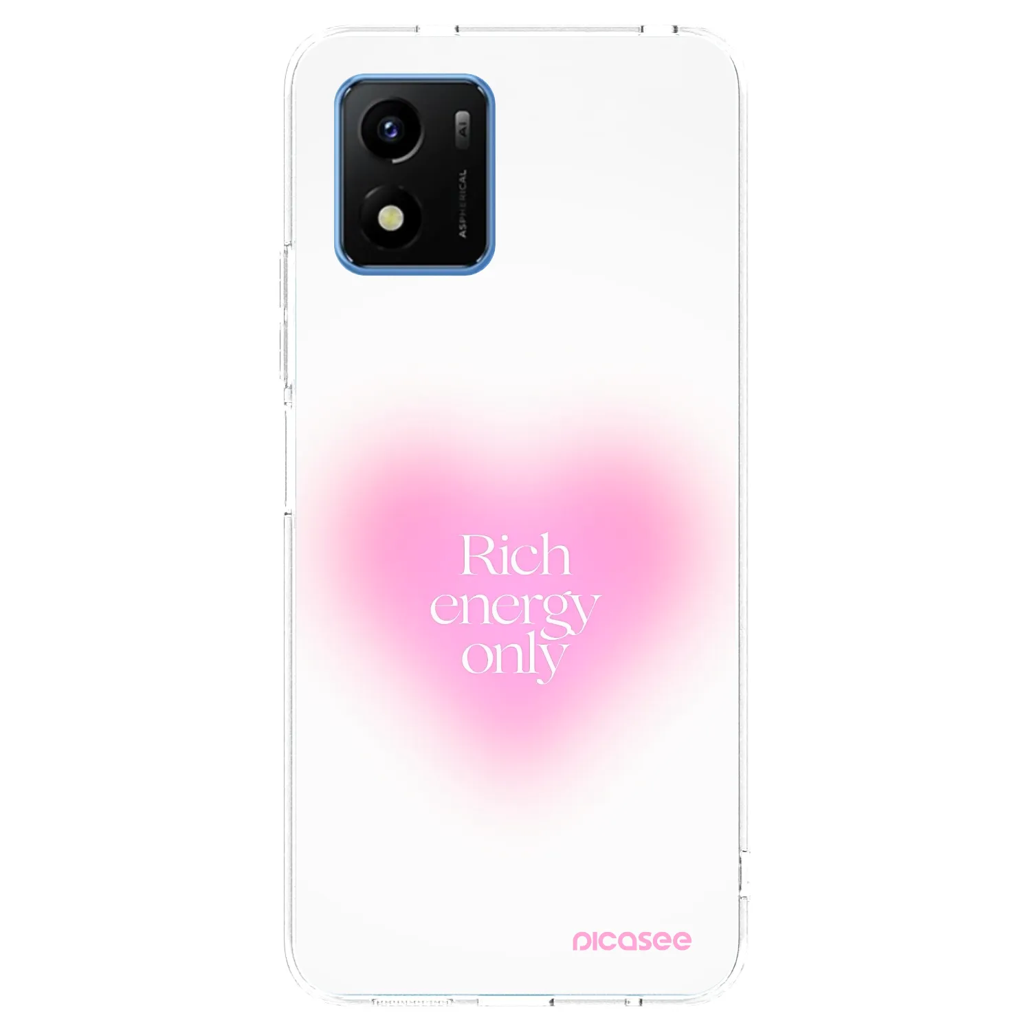 Picasee silikónový prehľadný obal pre Vivo Y01 - Rich Energy