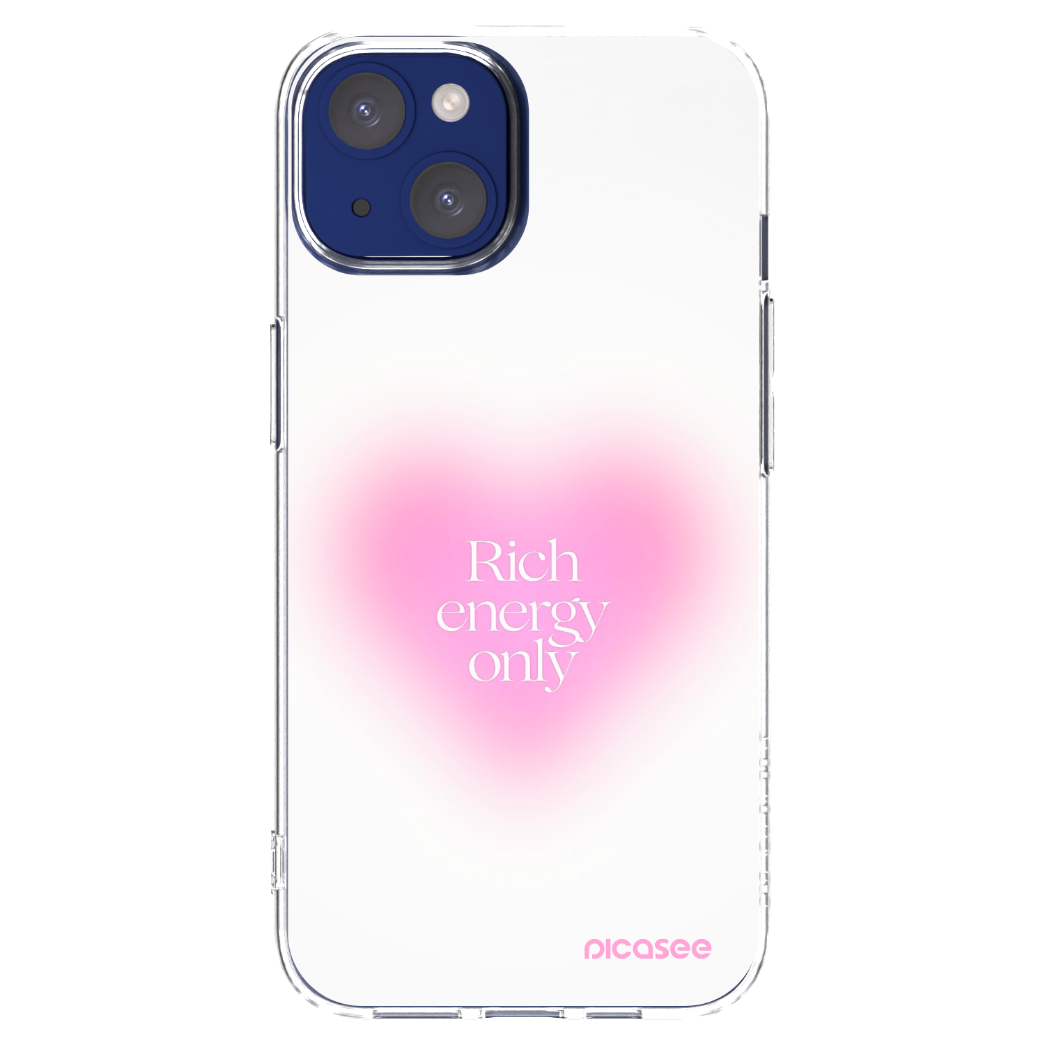 Silikónový prehľadný obal pre Apple iPhone 14 - Rich Energy