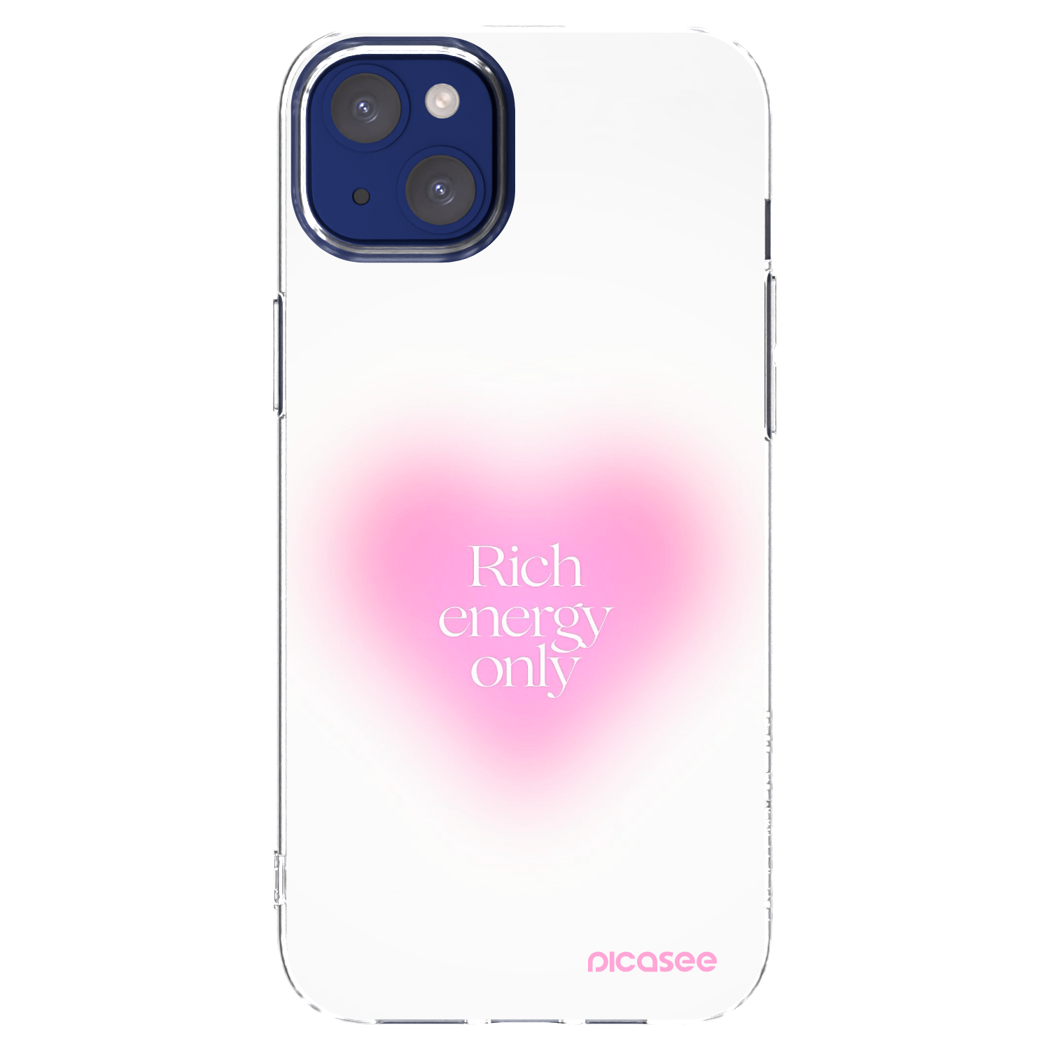 Picasee silikónový prehľadný obal pre Apple iPhone 14 Plus - Rich Energy