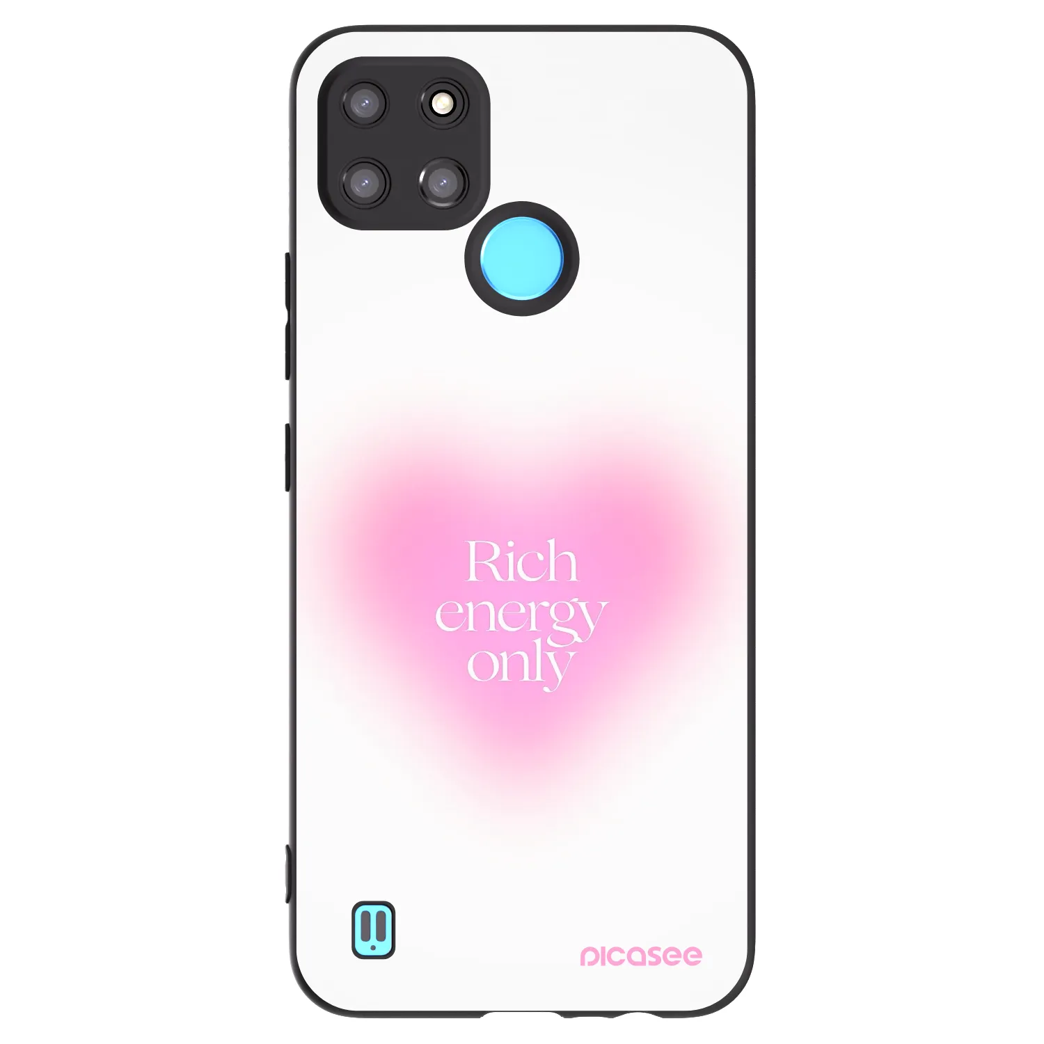 Picasee silikónový čierny obal pre Realme C21Y - Rich Energy