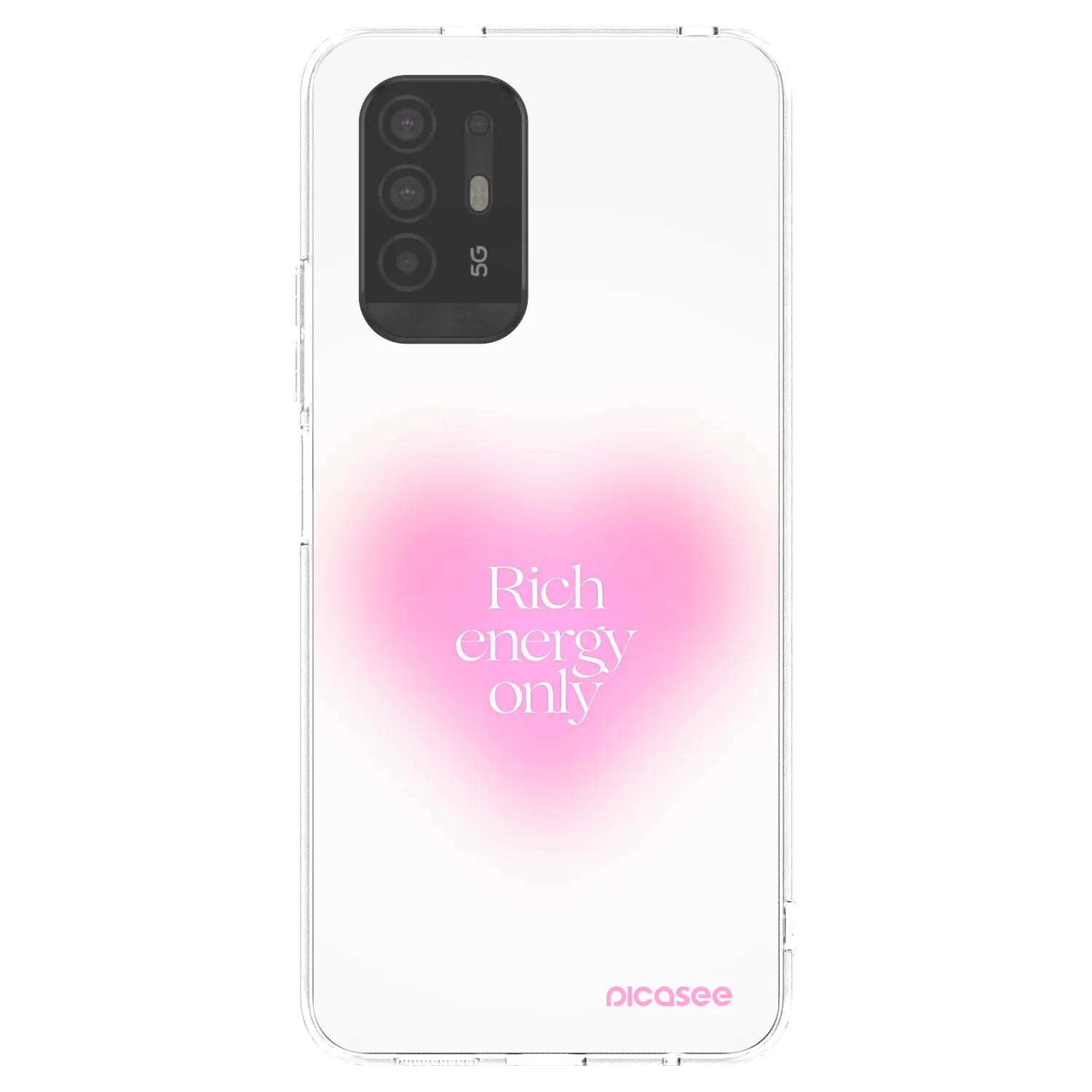 Picasee silikónový prehľadný obal pre OPPO A94 5G - Rich Energy