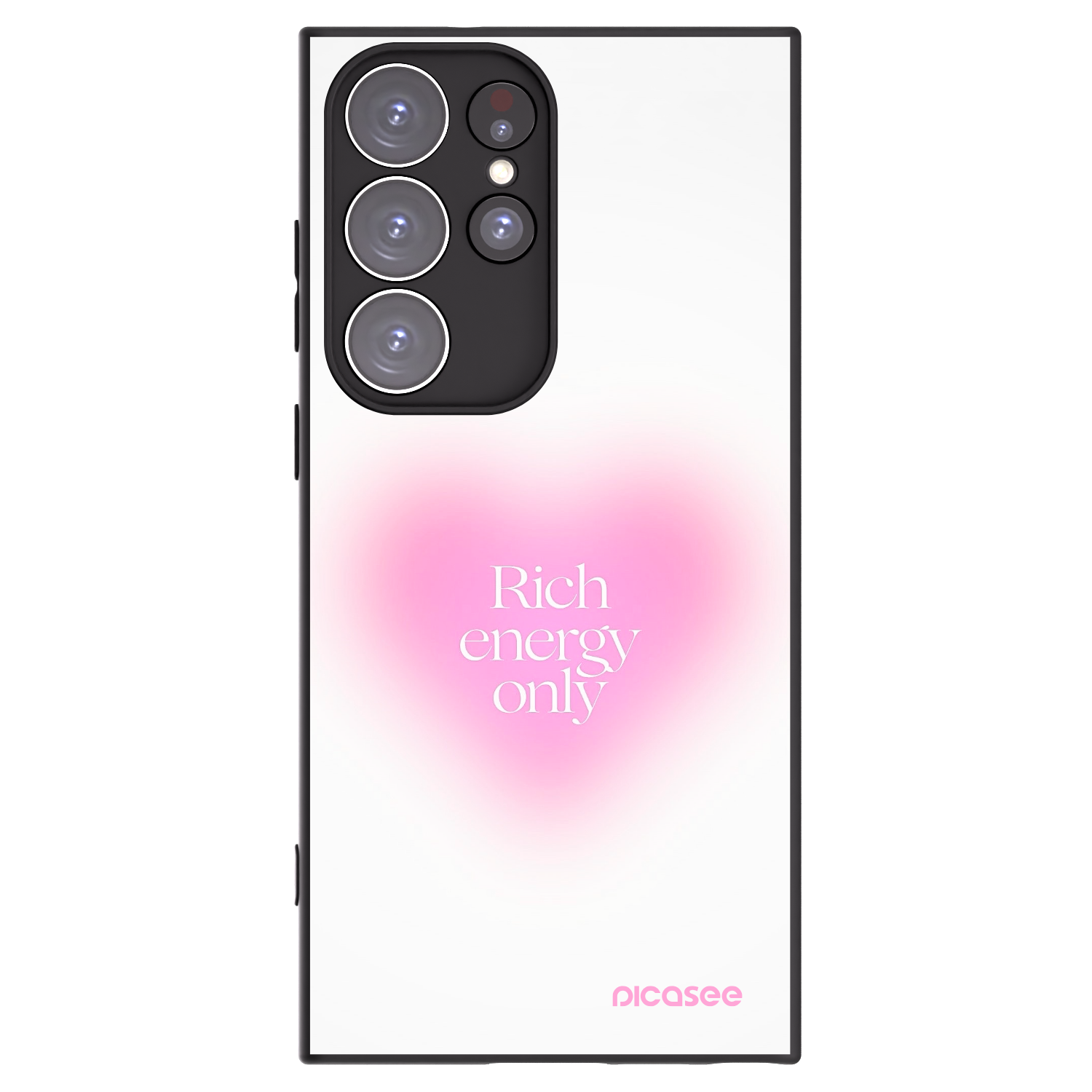 Picasee silikónový čierny obal pre Samsung Galaxy S23 Ultra 5G - Rich Energy