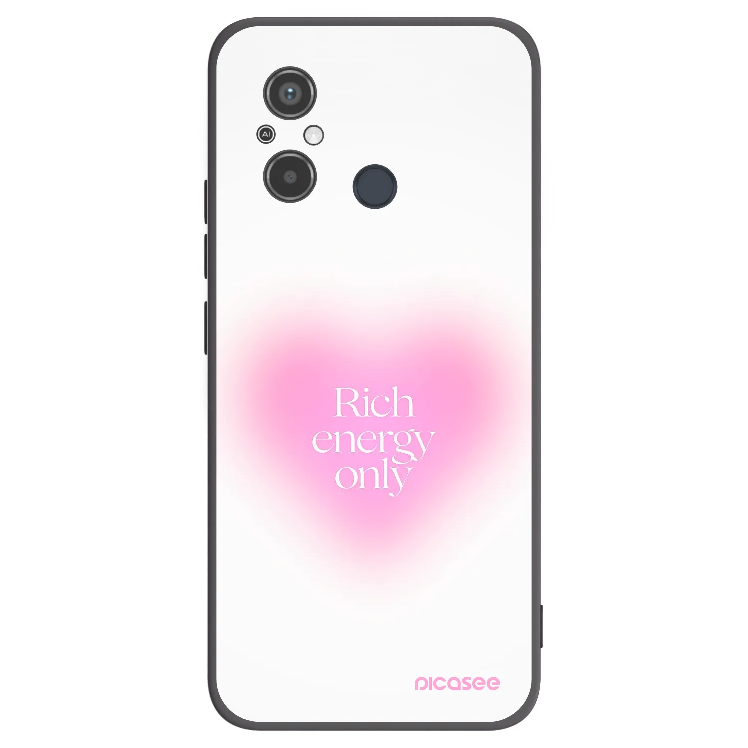 Picasee silikónový čierny obal pre Xiaomi Redmi 12C - Rich Energy