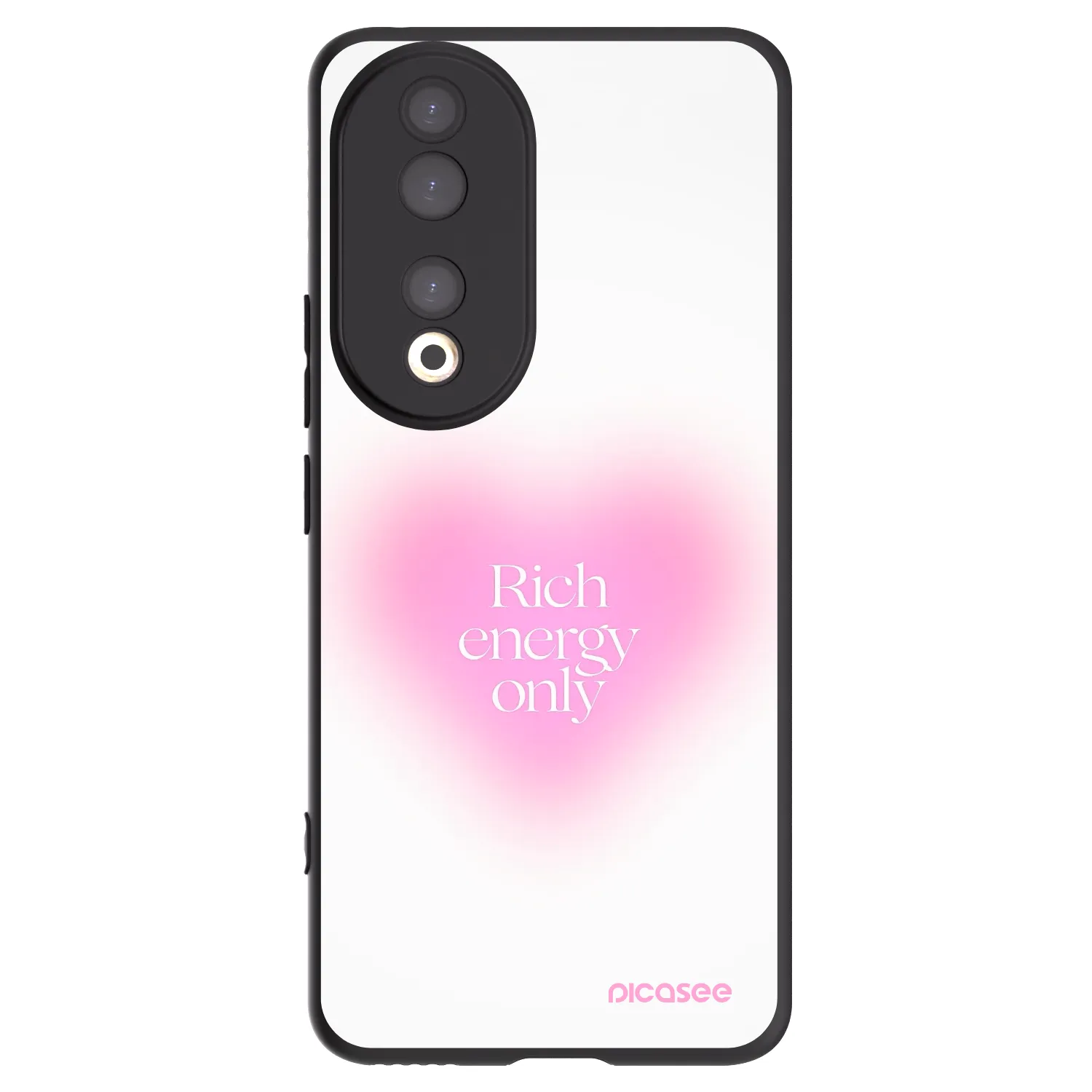 Picasee silikónový čierny obal pre Honor 90 5G - Rich Energy