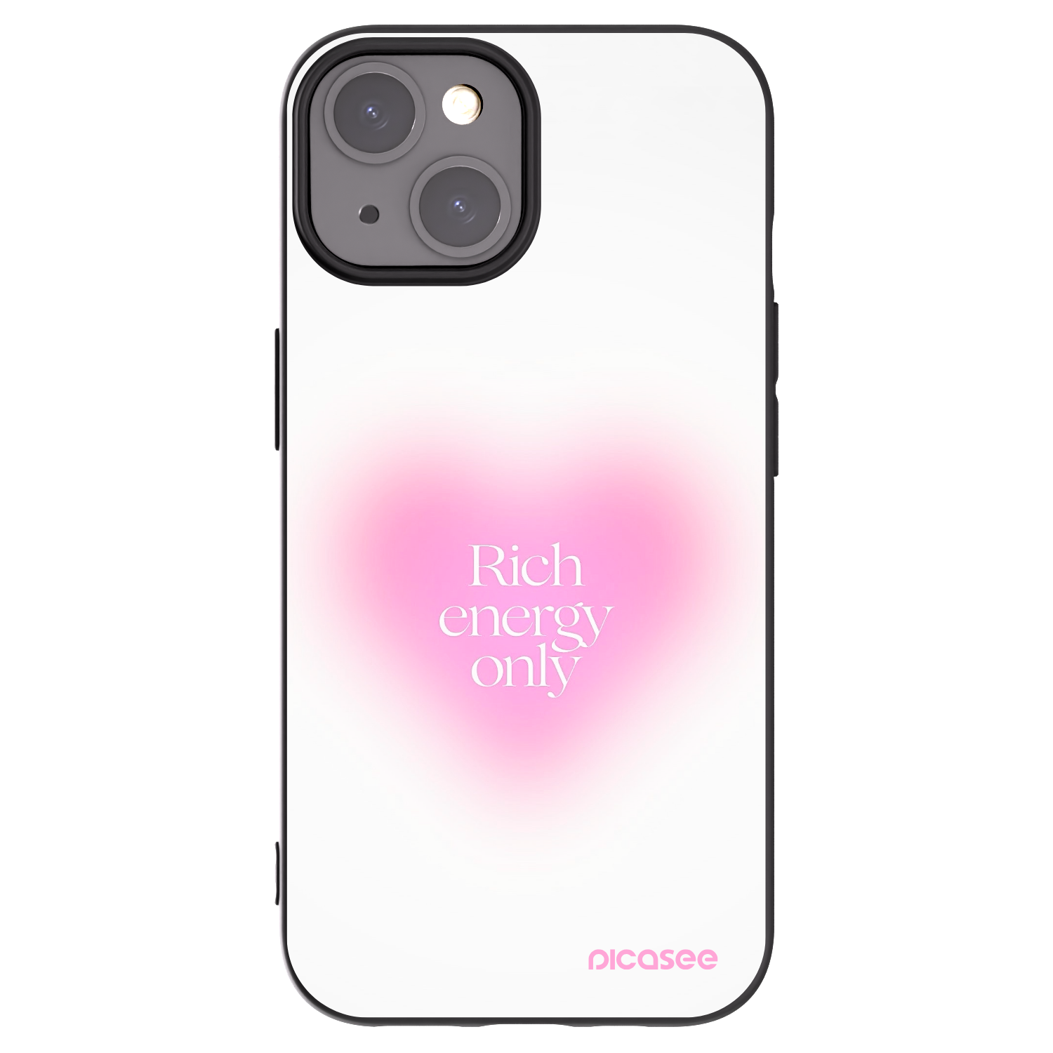 Silikónový čierny obal pre Apple iPhone 15 - Rich Energy