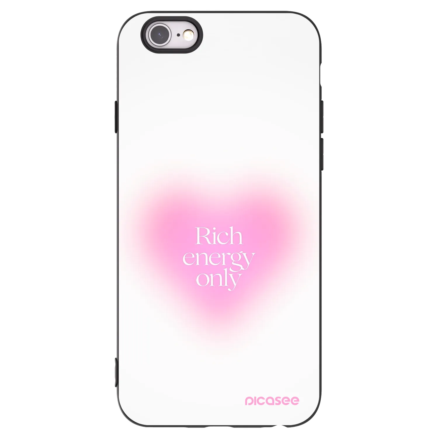 Picasee silikónový čierny obal pre Apple iPhone 6/6S - Rich Energy