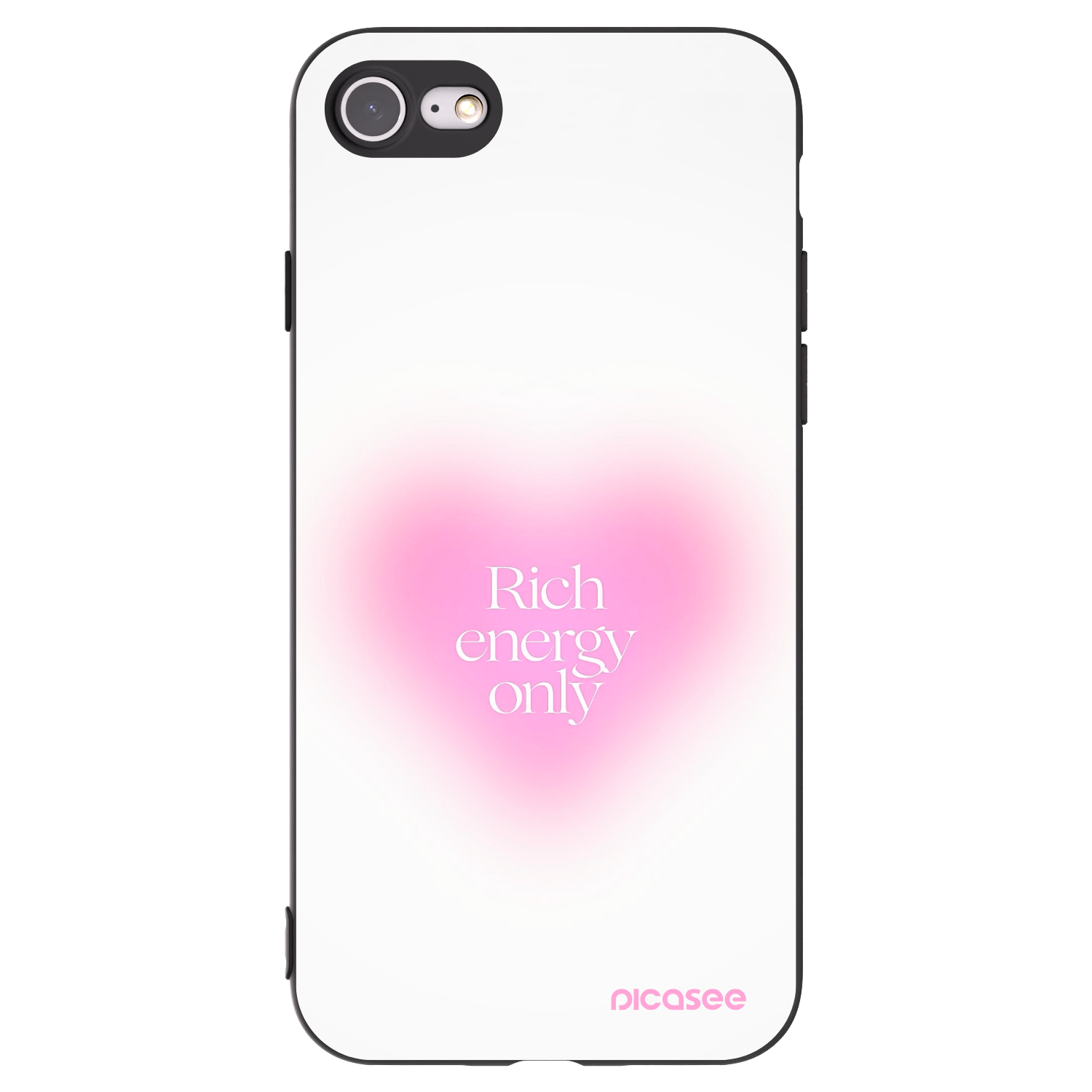 Picasee silikónový čierny obal pre Apple iPhone 7 - Rich Energy