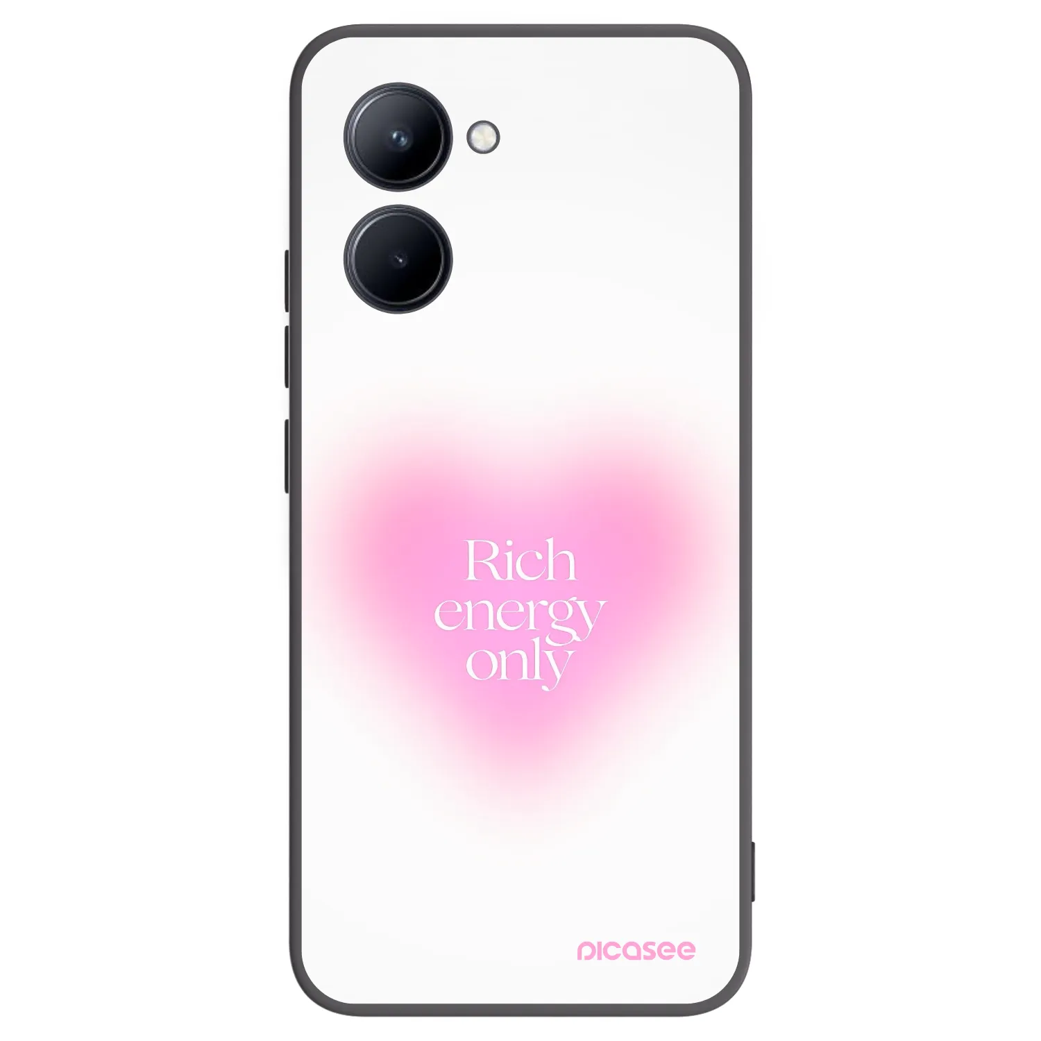 Picasee silikónový čierny obal pre Realme C33 (2023) - Rich Energy