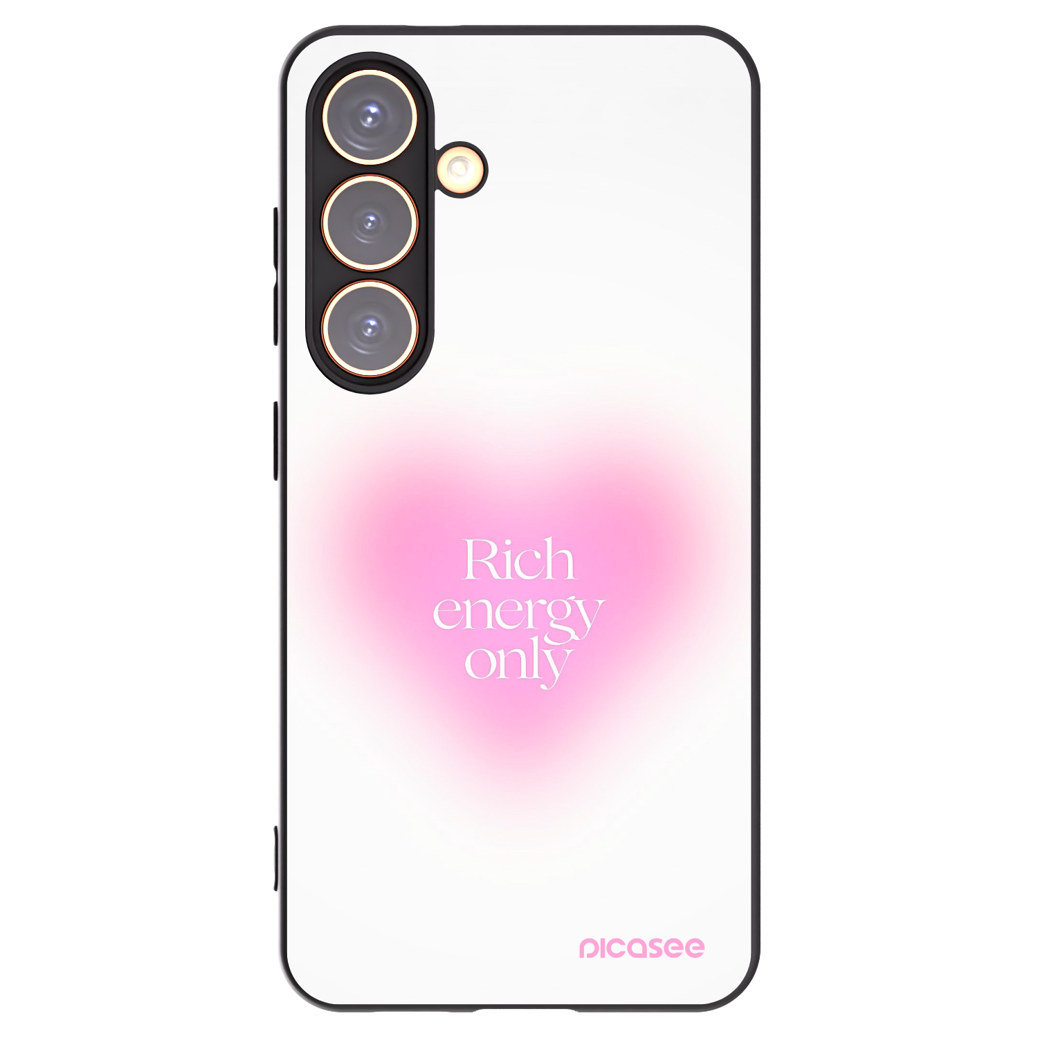 Picasee silikónový čierny obal pre Samsung Galaxy S24 S921B 5G - Rich Energy
