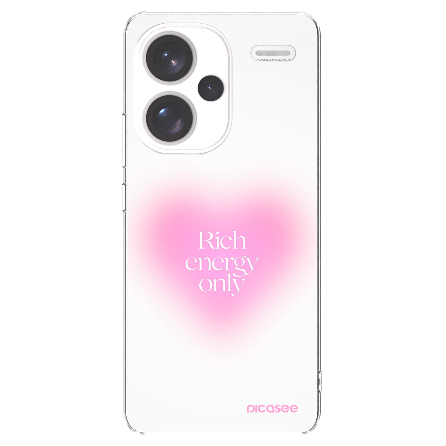 Picasee silikónový prehľadný obal pre Xiaomi Redmi Note 13 Pro+ 5G - Rich Energy