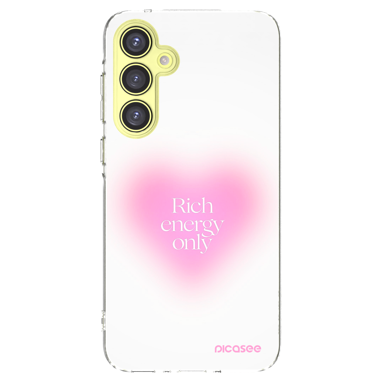 Picasee silikónový prehľadný obal pre Samsung Galaxy A35 5G A356B - Rich Energy