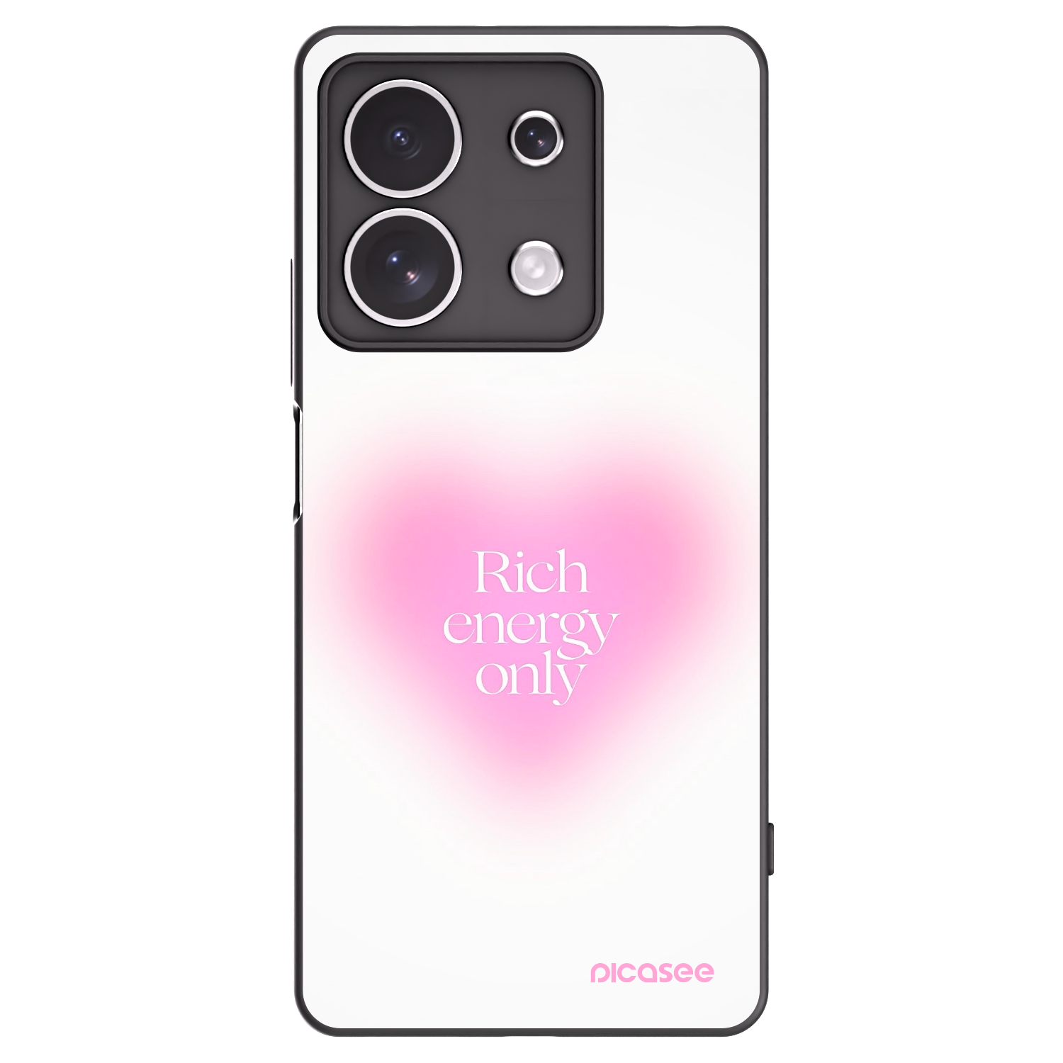 Picasee silikónový čierny obal pre Xiaomi Redmi Note 13 4G - Rich Energy