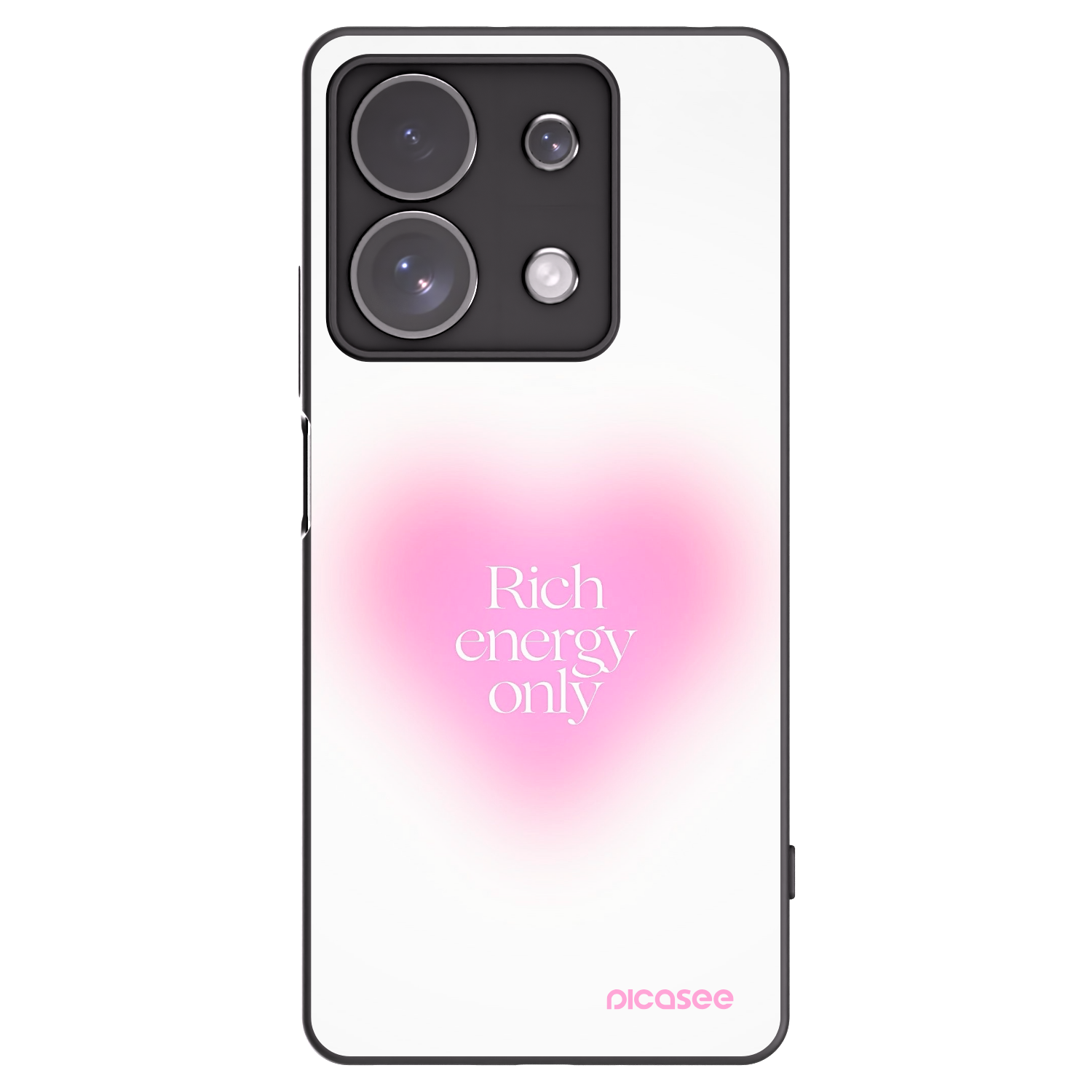 Silikónový čierny obal pre Xiaomi Redmi Note 13 Pro 4G - Rich Energy
