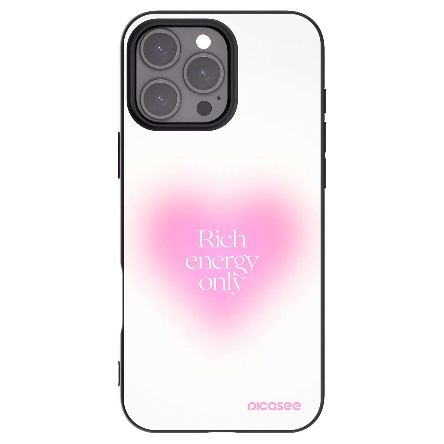 Picasee silikónový čierny obal pre Apple iPhone 16 Pro Max - Rich Energy