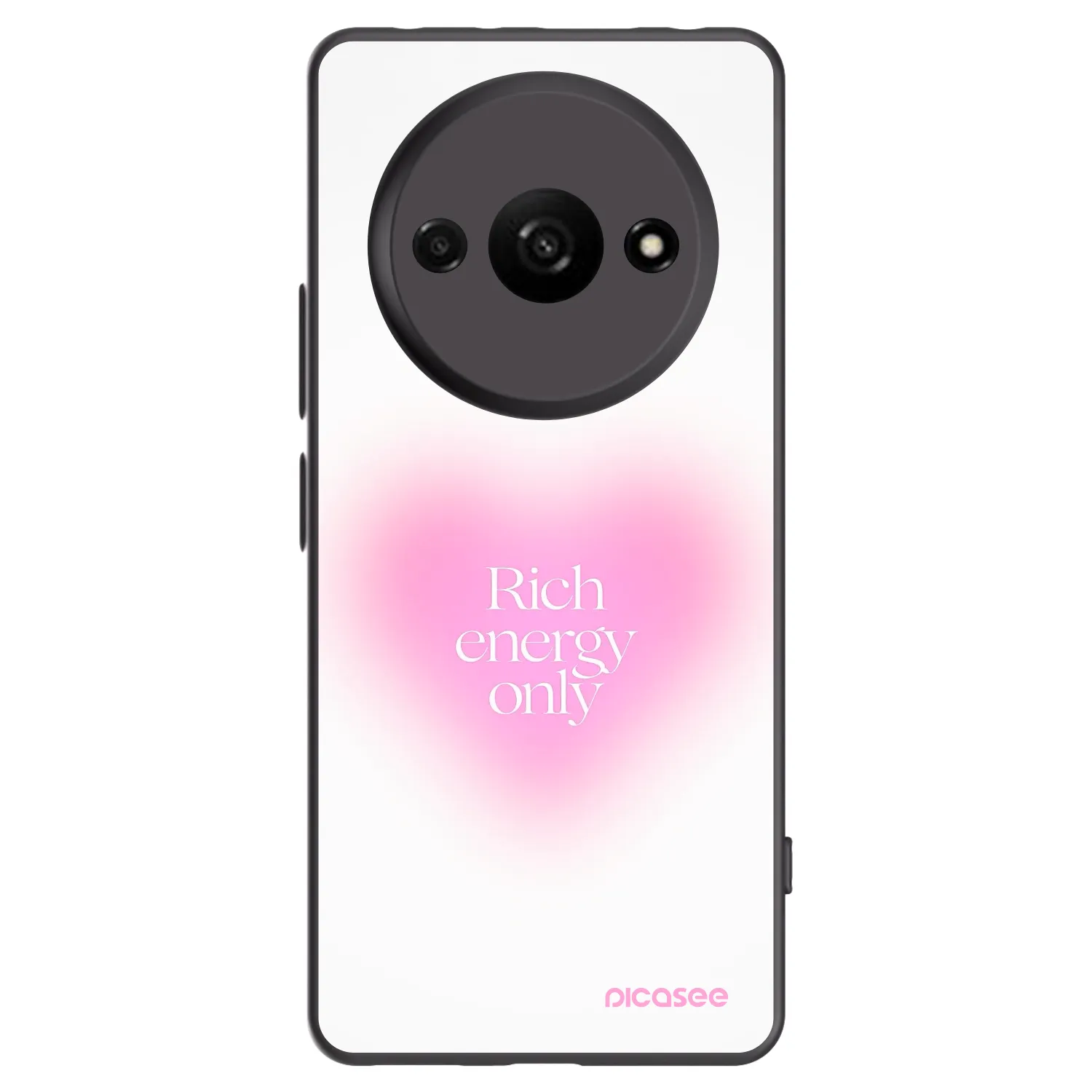 Picasee silikónový čierny obal pre Xiaomi Redmi A3 - Rich Energy