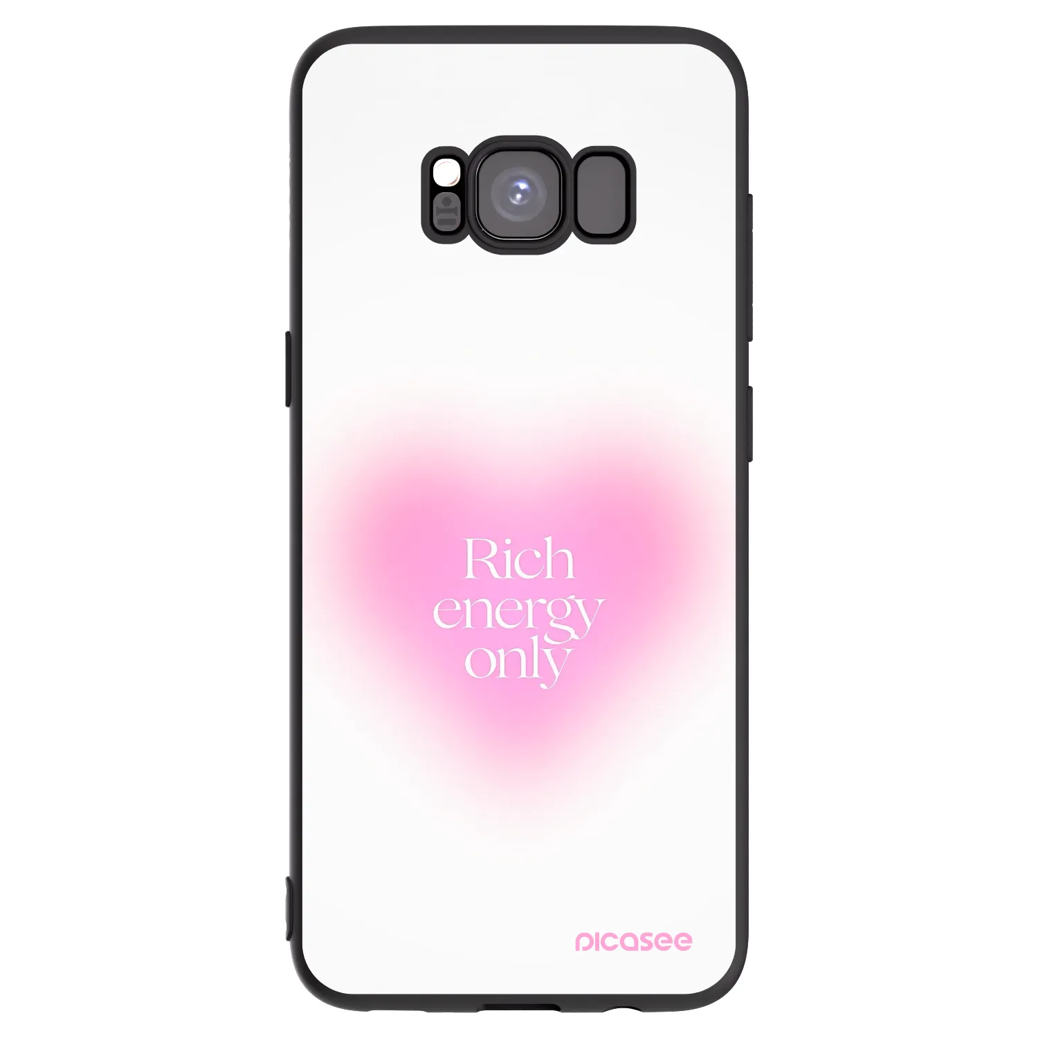 Picasee silikónový čierny obal pre Samsung Galaxy S8 G950F - Rich Energy