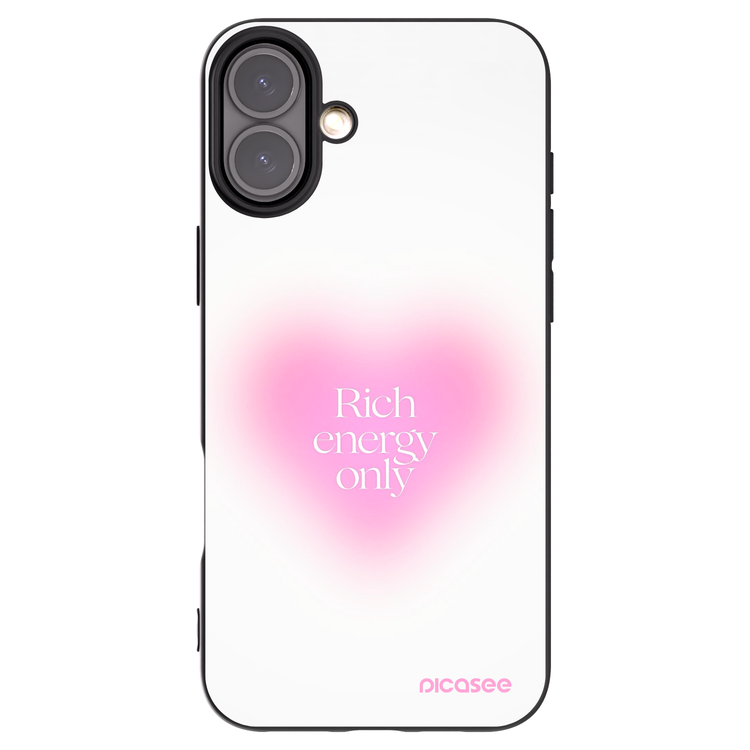 Picasee silikónový čierny obal pre Apple iPhone 16 Plus - Rich Energy