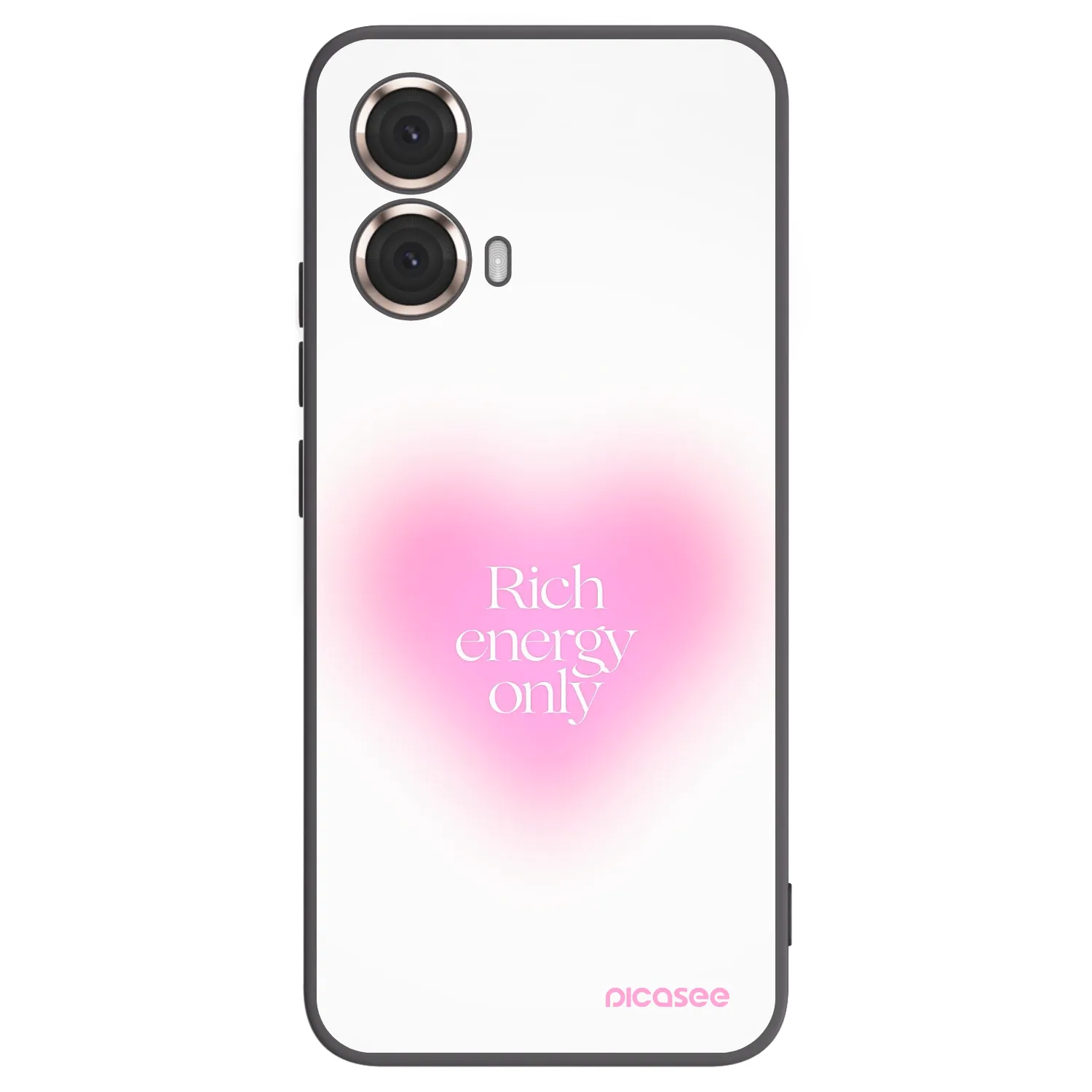 Silikónový čierny obal pre Motorola Moto G85 - Rich Energy