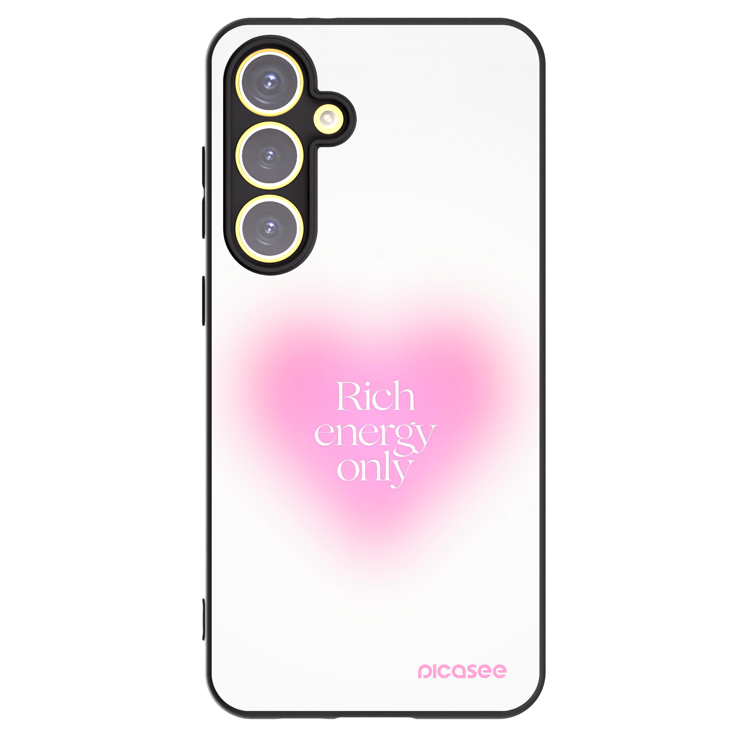 Picasee silikónový čierny obal pre Samsung Galaxy S24 FE S721B - Rich Energy