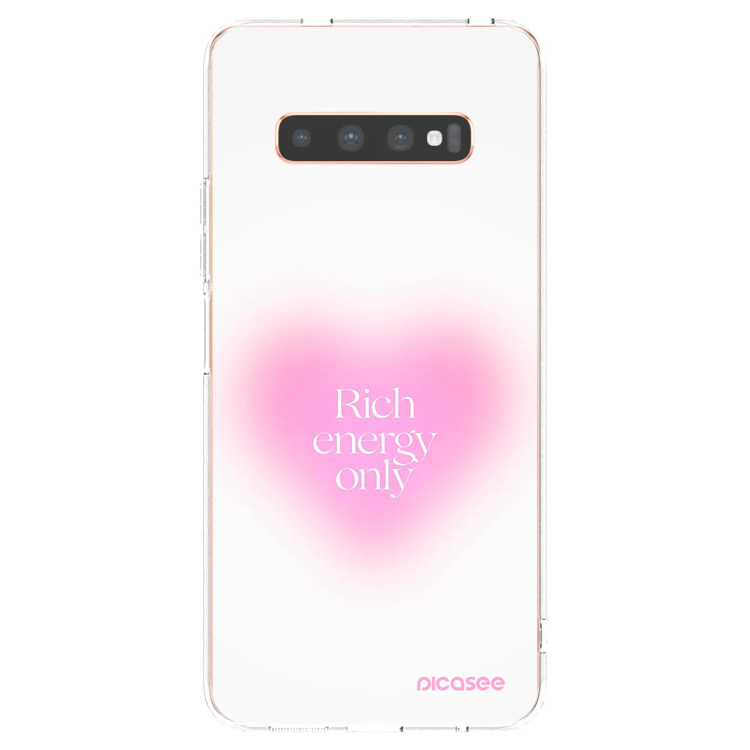 Picasee silikónový prehľadný obal pre Samsung Galaxy S10 Plus G975 - Rich Energy
