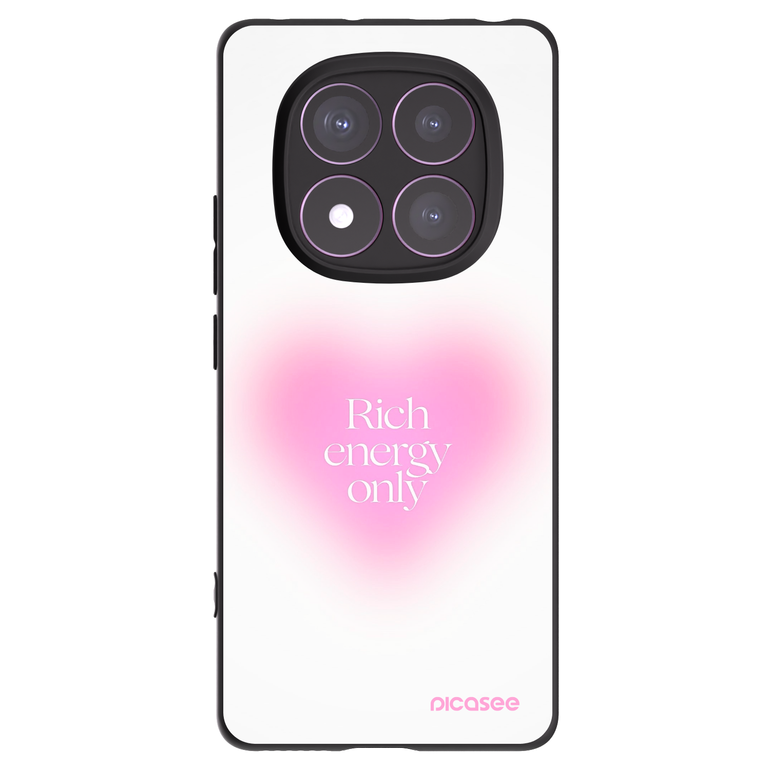 Silikónový čierny obal pre Xiaomi Redmi Note 14 Pro 4G - Rich Energy