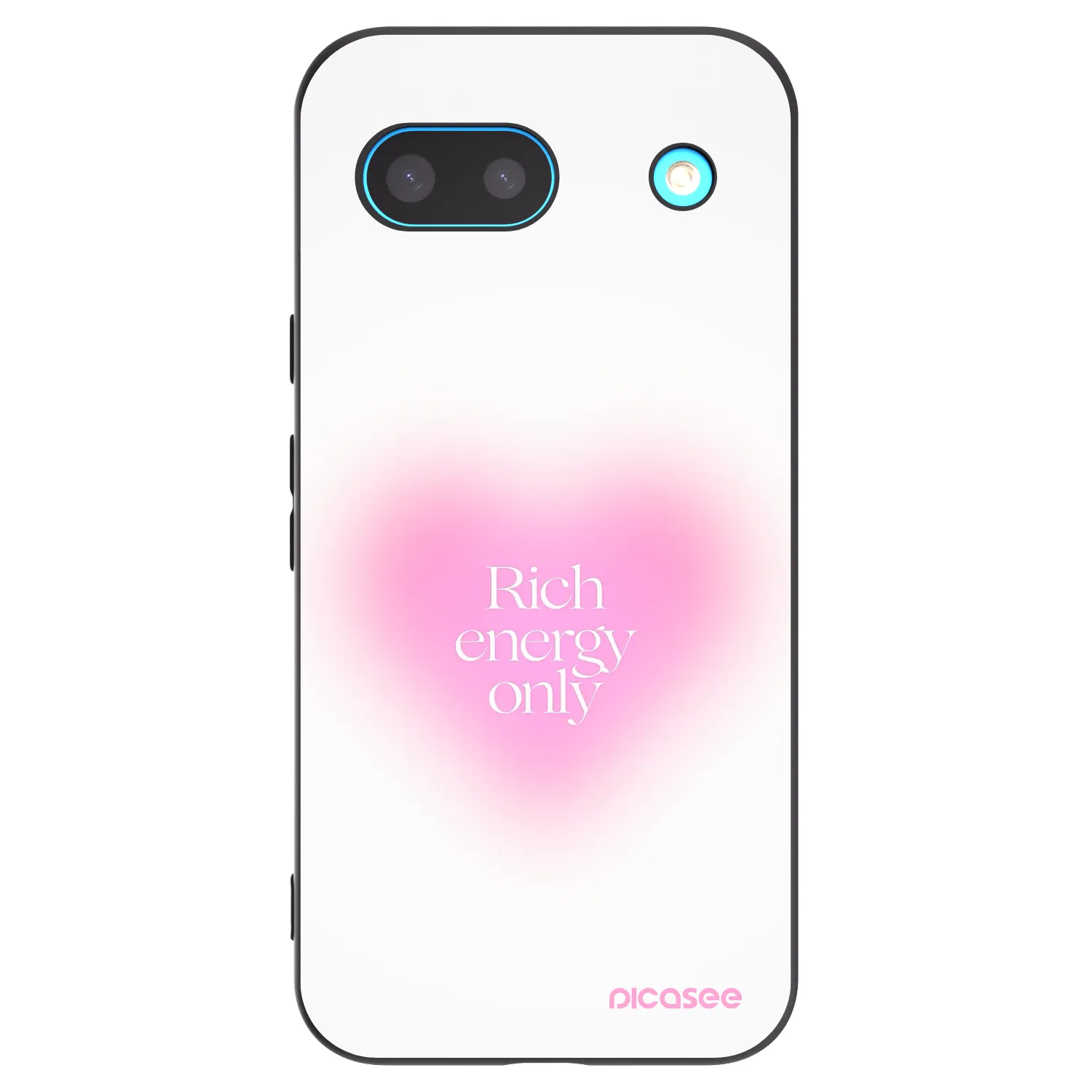 Picasee silikónový čierny obal pre Google Pixel 8a - Rich Energy